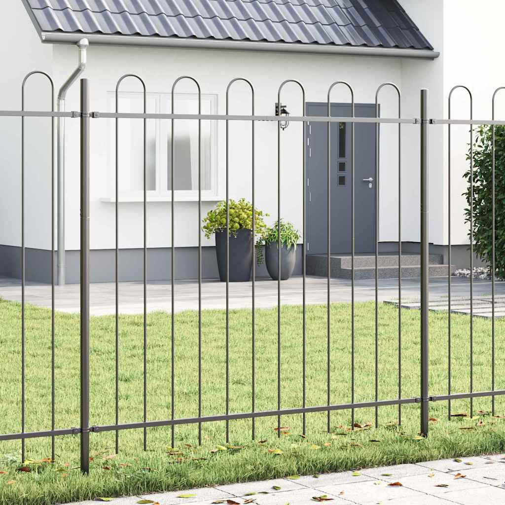 Puutarha-Aita Boxtel 9 Pcs 15,3 X 1,5 M Jauhemaalattu Teräs
