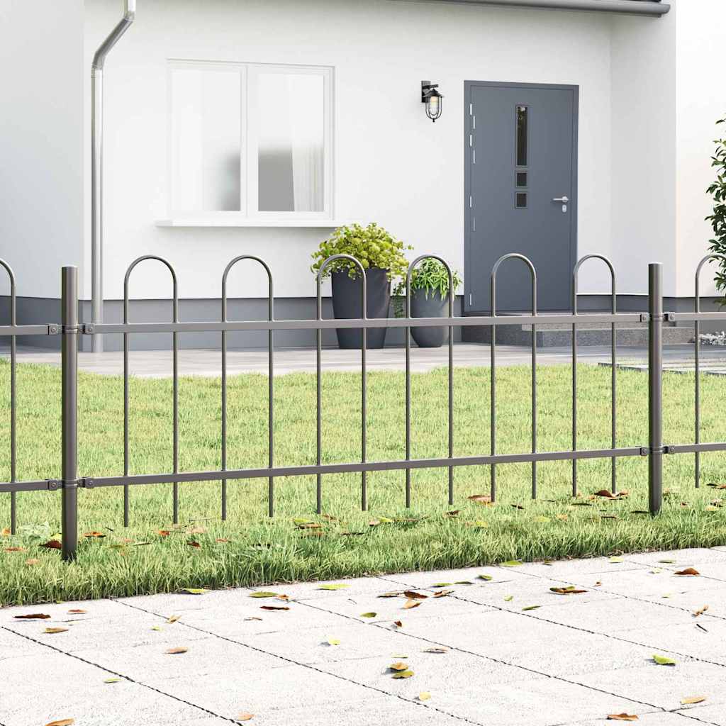 Puutarha-Aita Boxtel 9 Pcs 15,3 X 1,5 M Jauhemaalattu Teräs