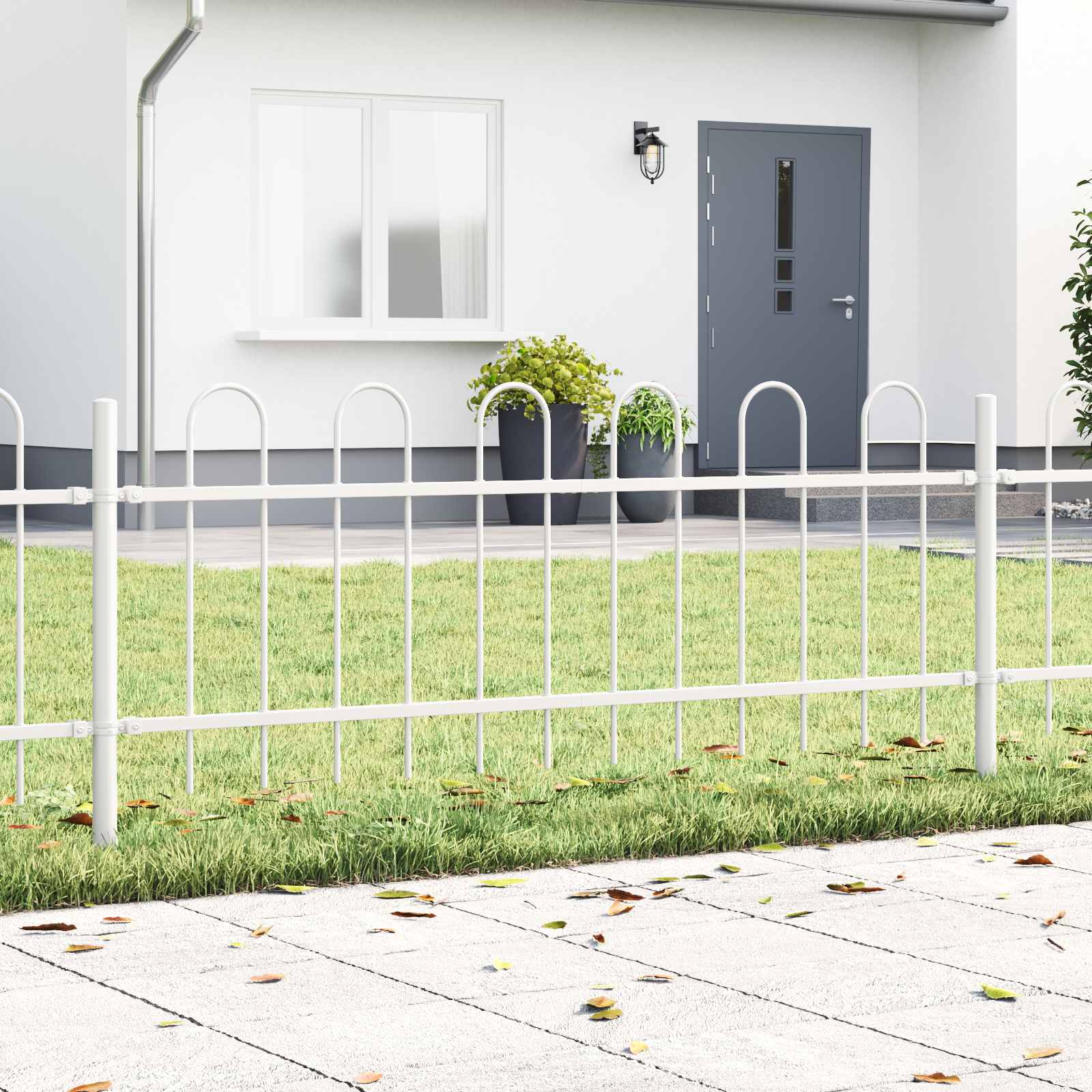 Puutarha-Aita Boxtel 9 Pcs 15,3 X 1,5 M Jauhemaalattu Teräs