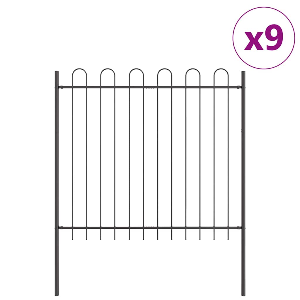Puutarha-Aita Boxtel 9 Pcs 15,3 X 1,5 M Jauhemaalattu Teräs