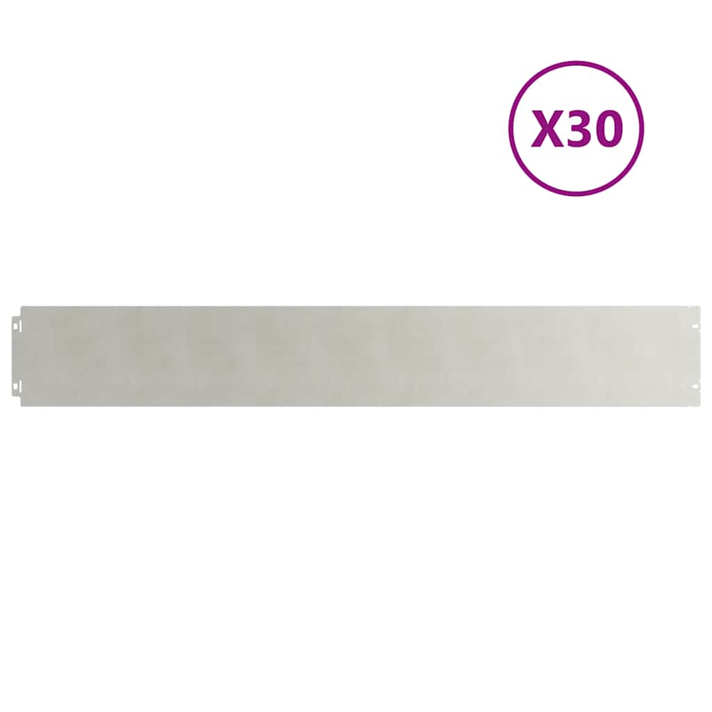 Nurmikon Reunalistat 30 Kpl 15X103 Cm Ruostumatonta Terästä