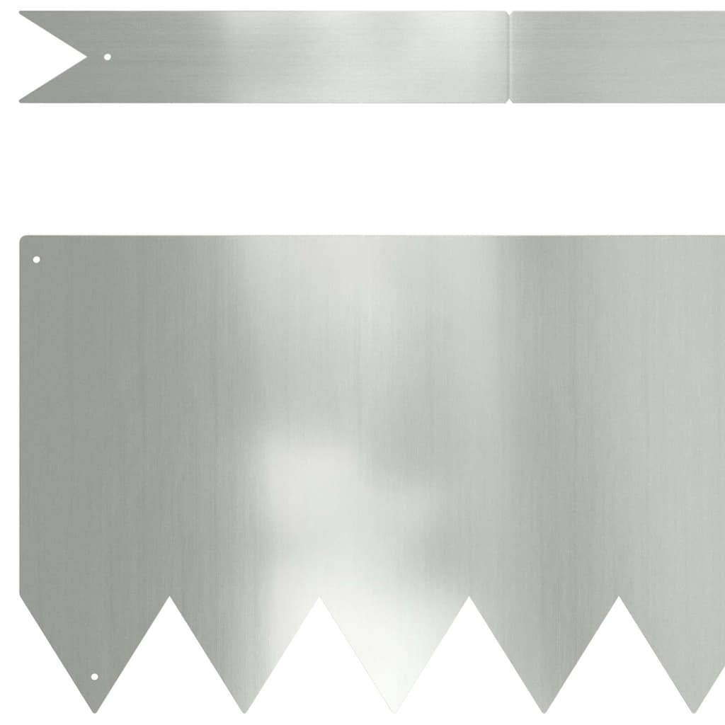 Nurmireunus 10 Pcs 100 X 0.05 X 20 Cm Galvanoitu Teräs Hopea