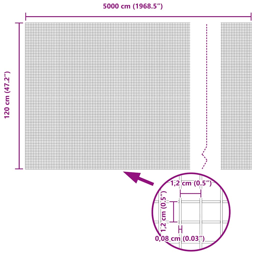 Hitsattu Lankaa 5000 X 120 Cm Harmaa