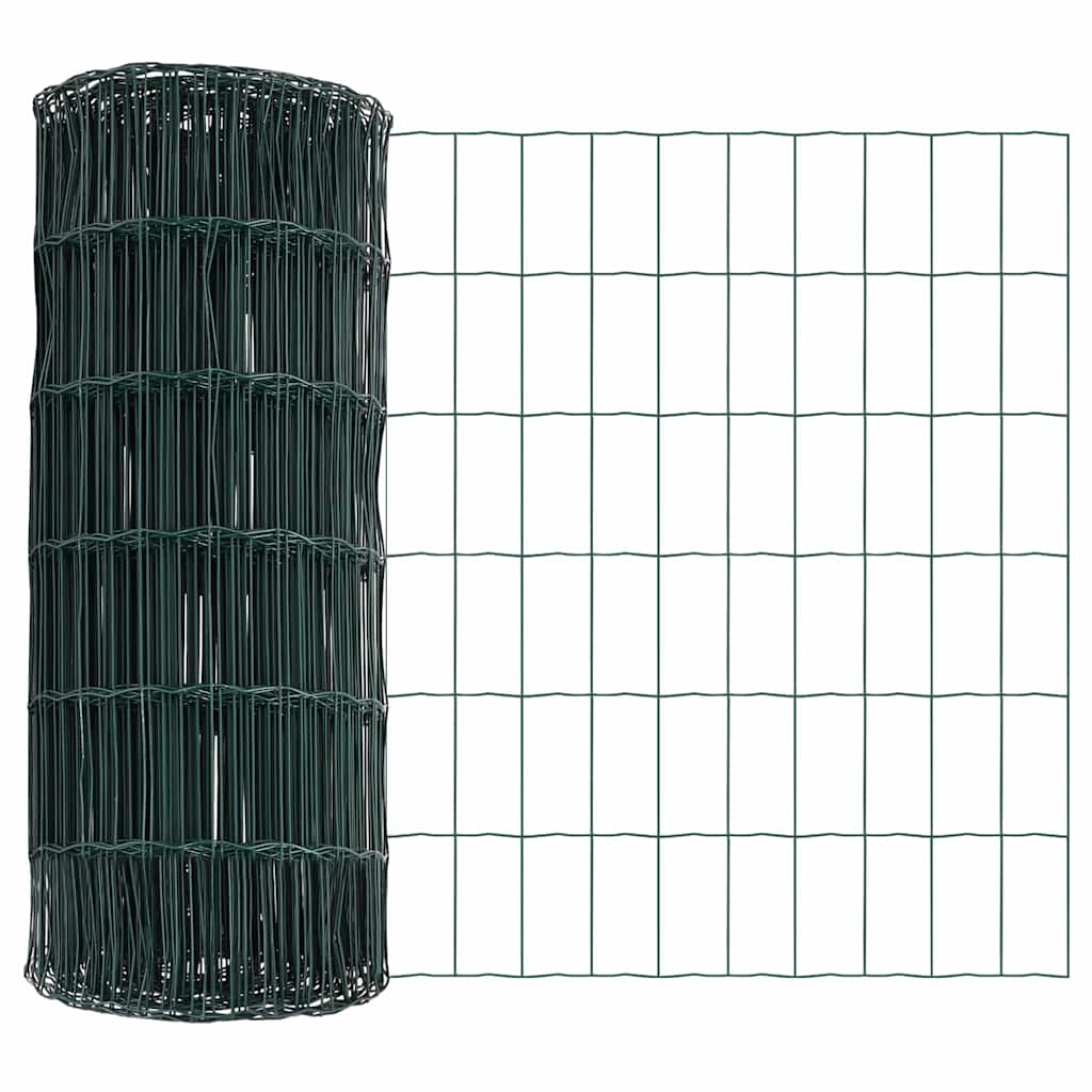 Euroaita Vihreä 0,8 X 25 M Pvc-Pintainen Rauta
