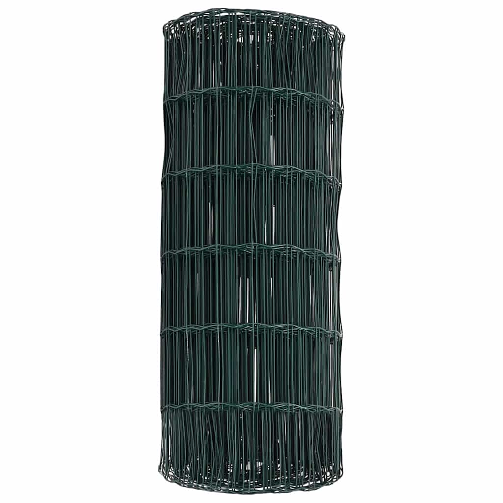 Euroaita Vihreä 0,8 X 25 M Pvc-Pintainen Rauta