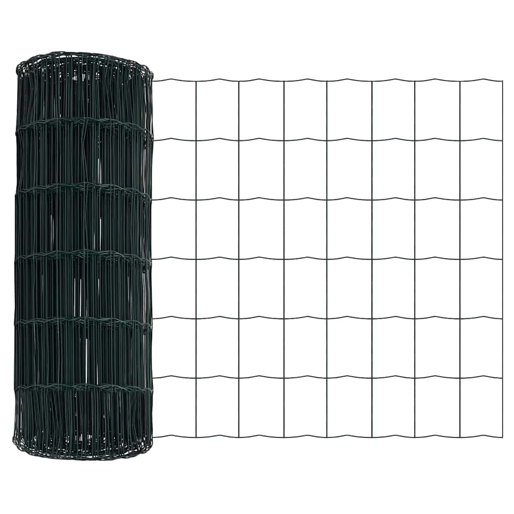 Euroaita Vihreä 0,6 X 25 M Pvc-Pintainen Rauta