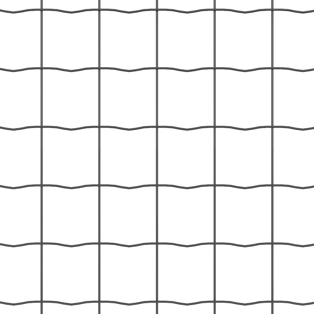 Euroaita Harmaa 1 X 10 M Pvc-Pintainen Rauta