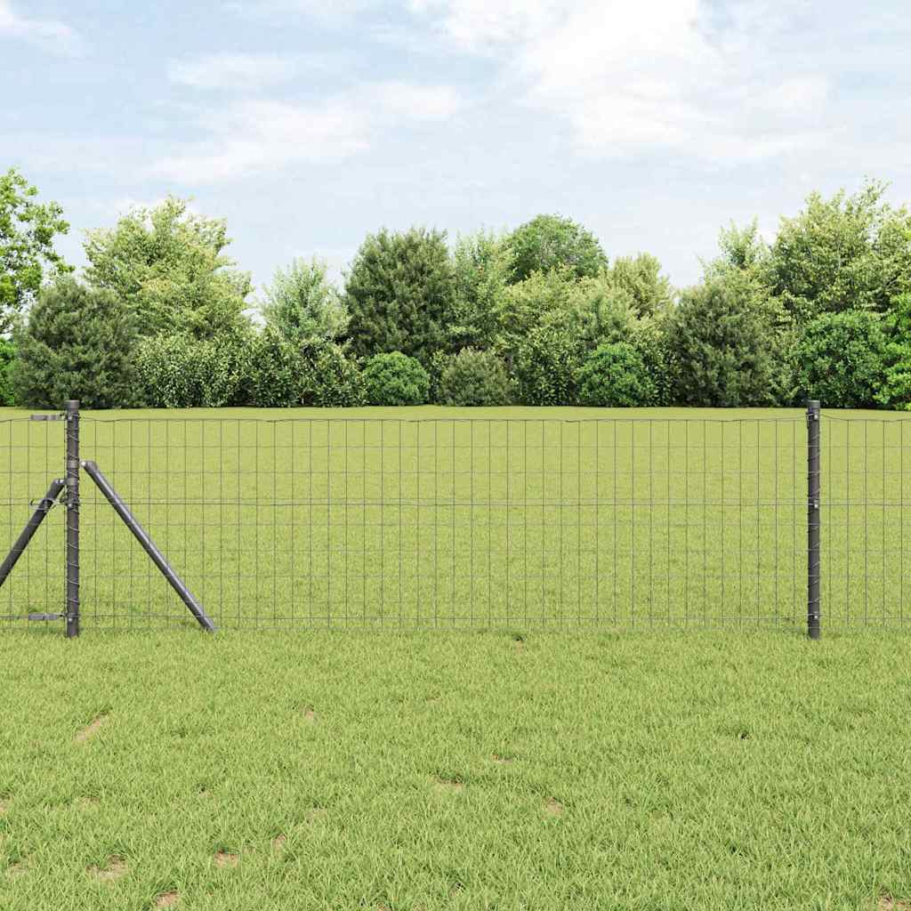 Euroaita Harmaa 0,6 X 10 M Pvc-Pintainen Rauta