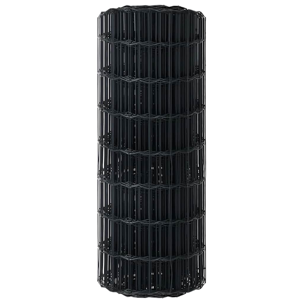 Euroaita Harmaa 0,6 X 10 M Pvc-Pintainen Rauta