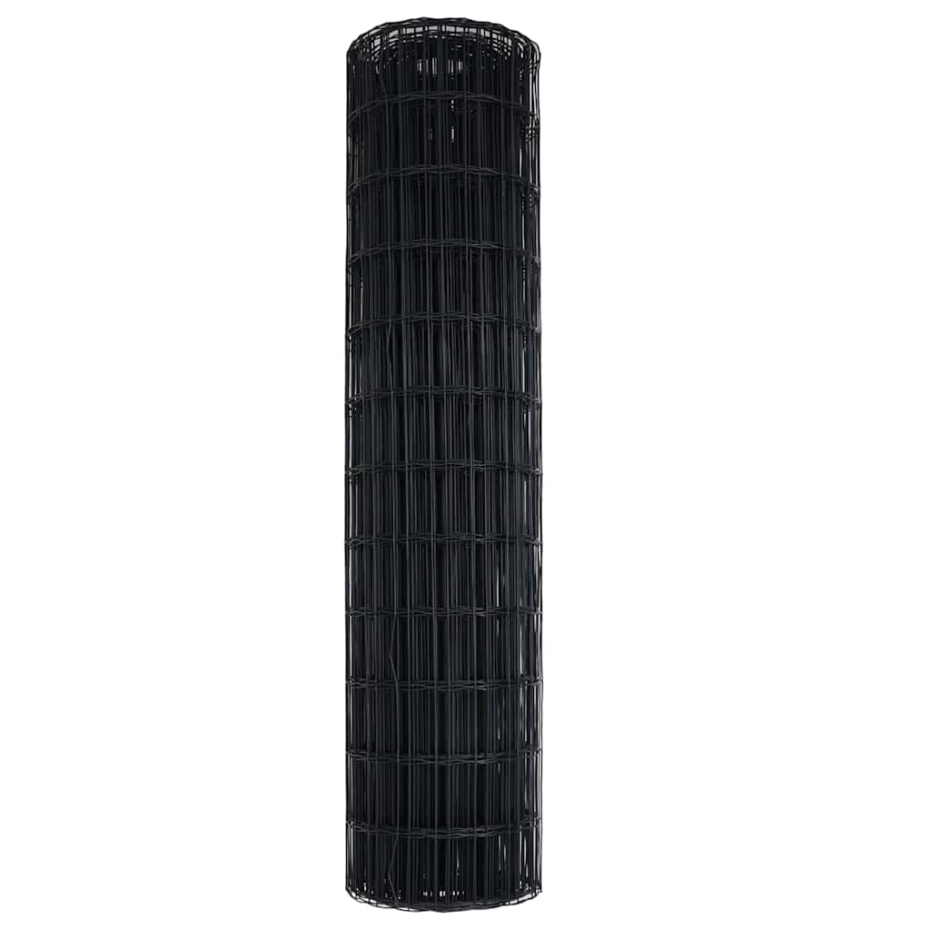 Euroaita Harmaa 1,2 X 10 M Pvc-Pintainen Rauta