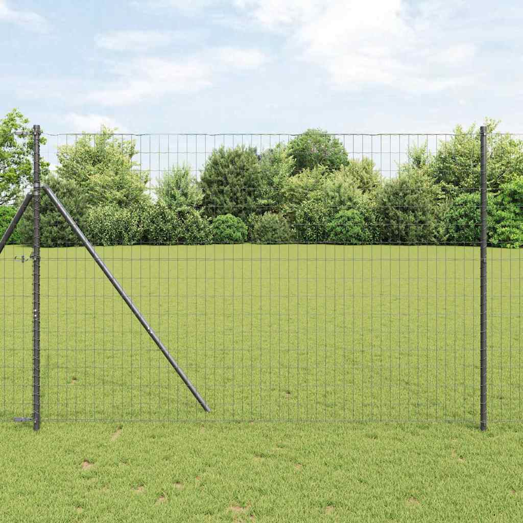 Euroaita Harmaa 1,5 X 10 M Pvc-Pintainen Rauta