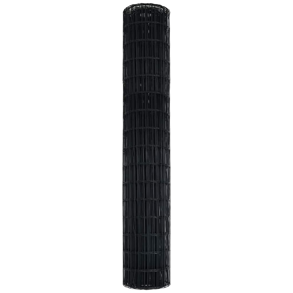 Euroaita Harmaa 1,5 X 10 M Pvc-Pintainen Rauta