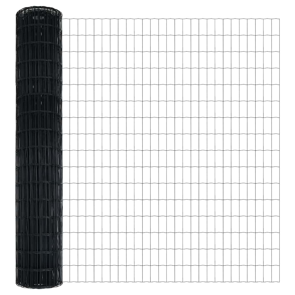 Euroaita Harmaa 1,6 X 10 M Pvc-Pintainen Rauta