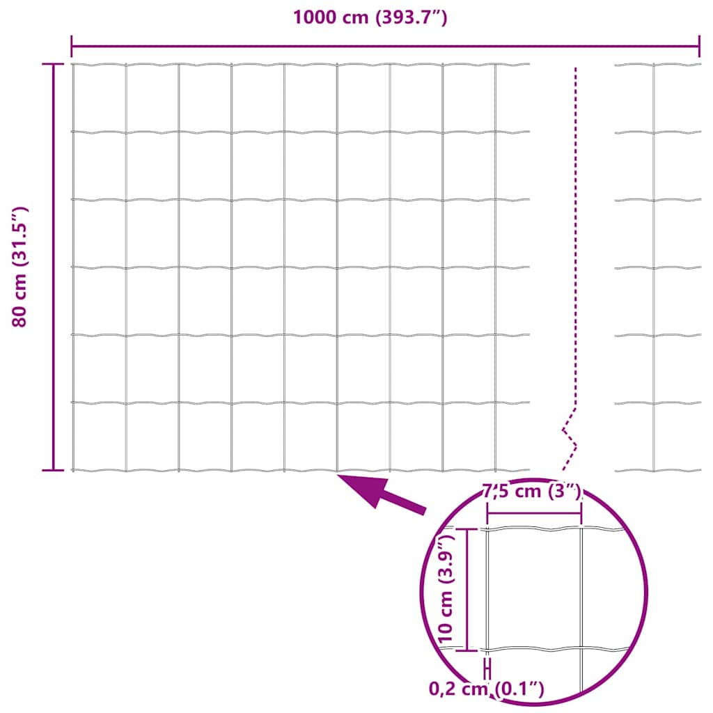 Euroaita Harmaa 0.8 X 10 M Pvc-Pintainen Rauta