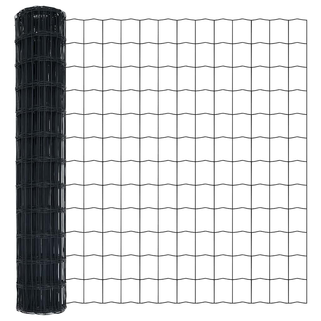 Euroaita Harmaa 1,4 X 10 M Pvc-Pintainen Rauta