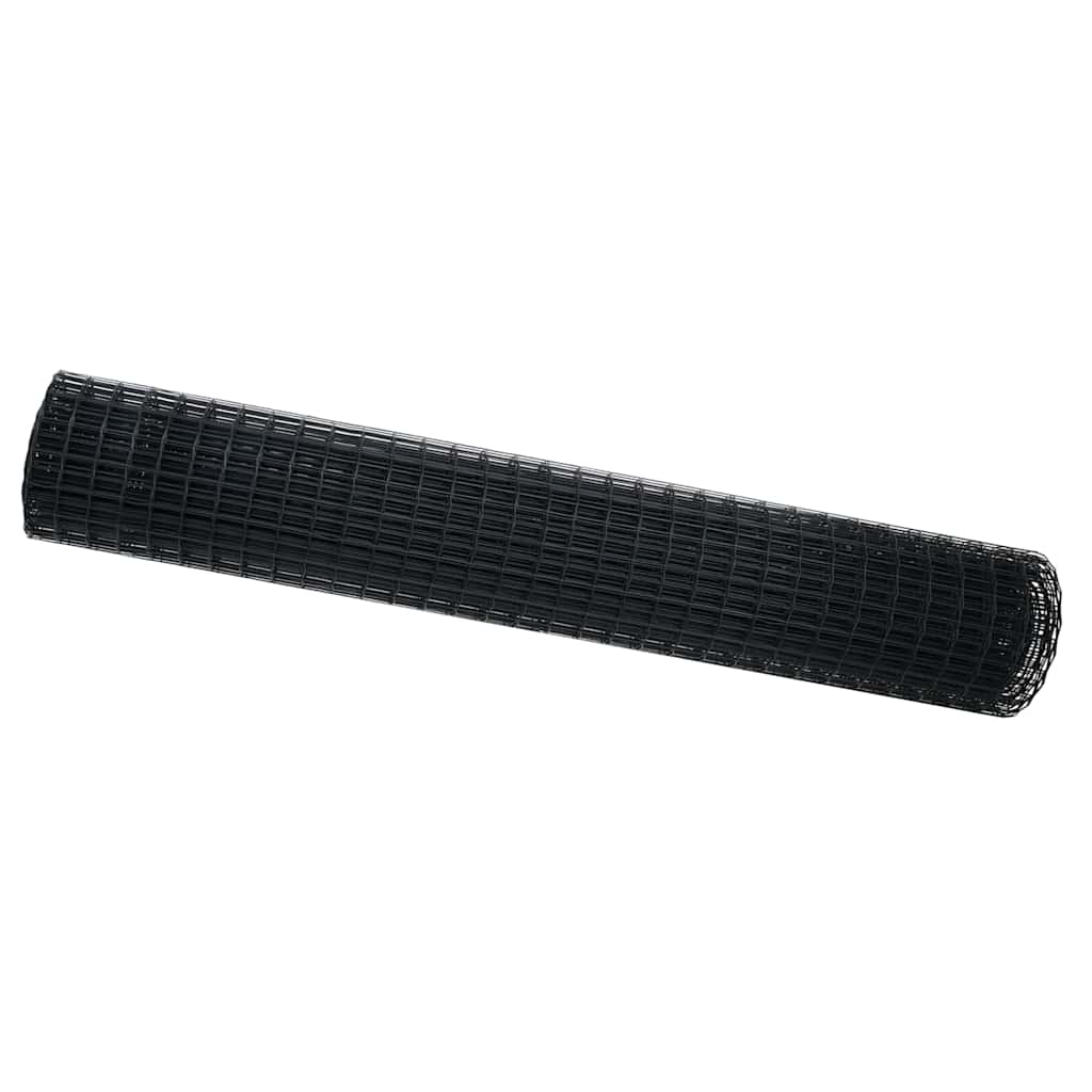 Euroaita Harmaa 1.5 X 10 M Pvc-Pintainen Rauta