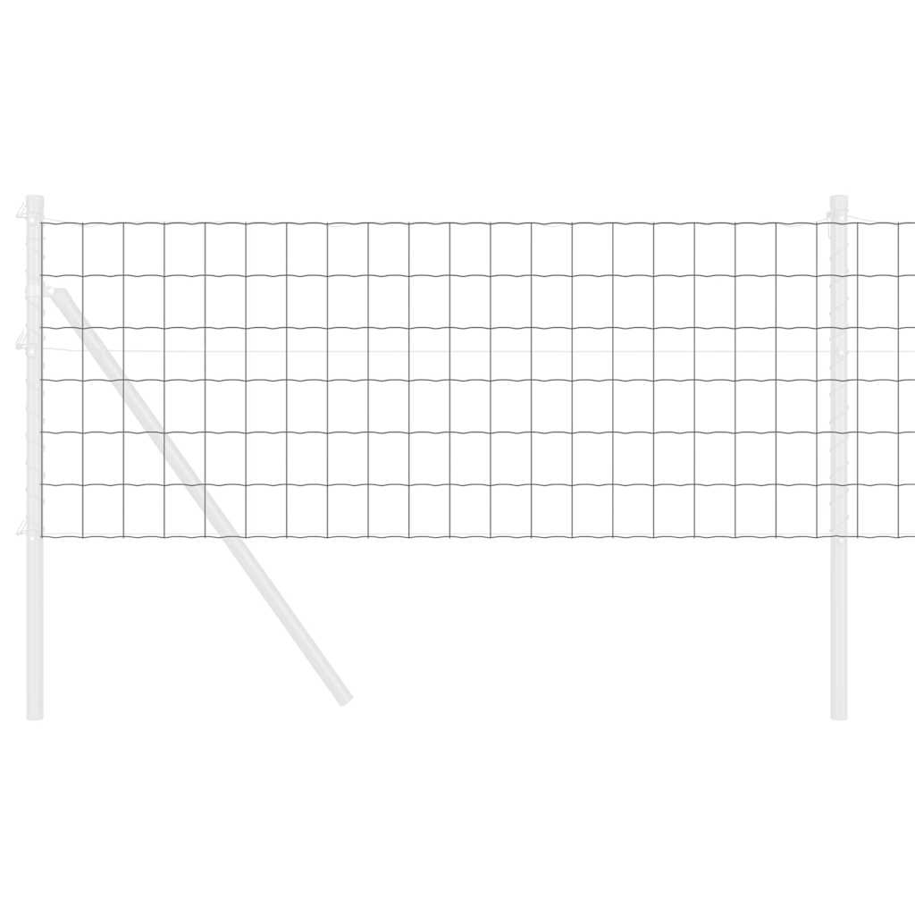 Euroaita Harmaa 0,6 X 50 M Pvc-Pintainen Rauta