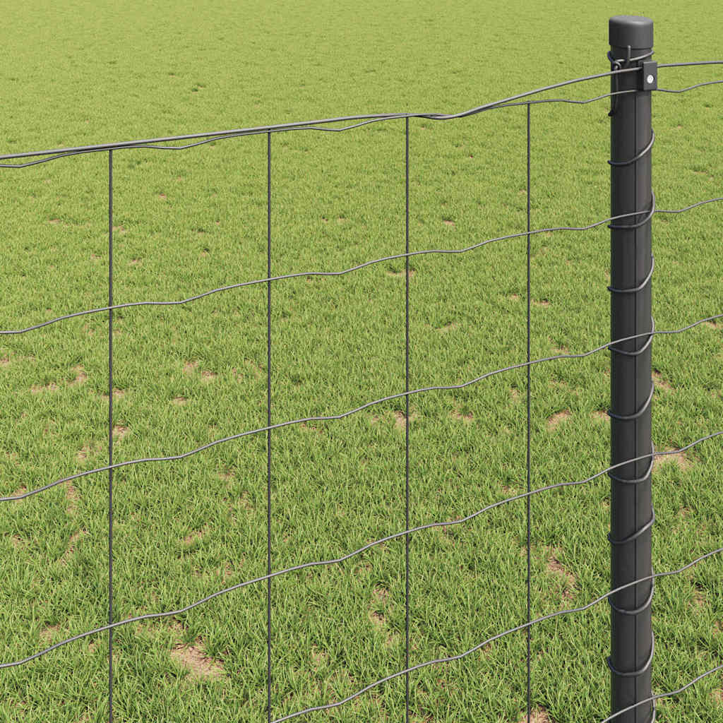 Euroaita Harmaa 0,4 X 50 M Pvc-Pintainen Rauta