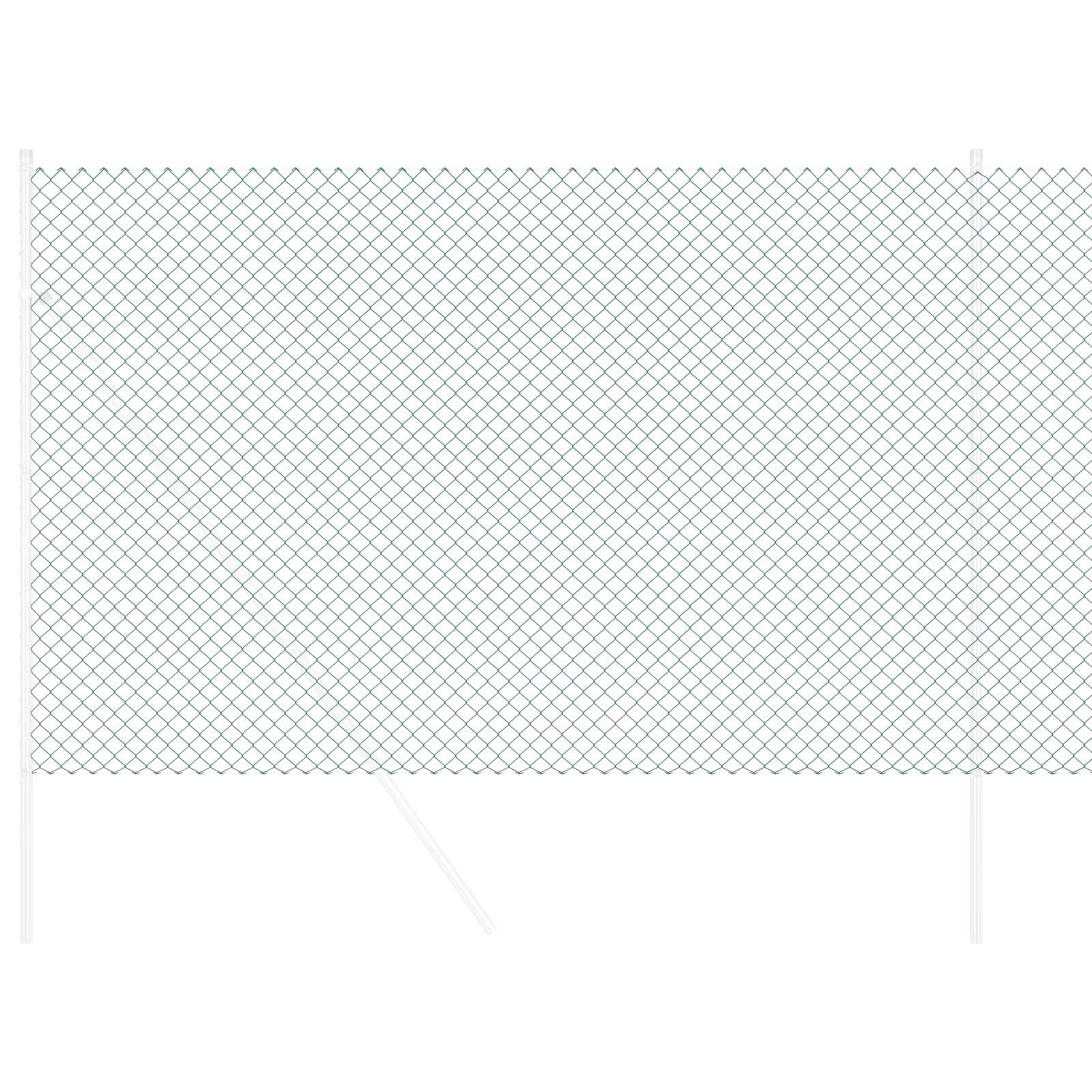Ketjuaita 10 X 1,6 M Teräs Vihreä