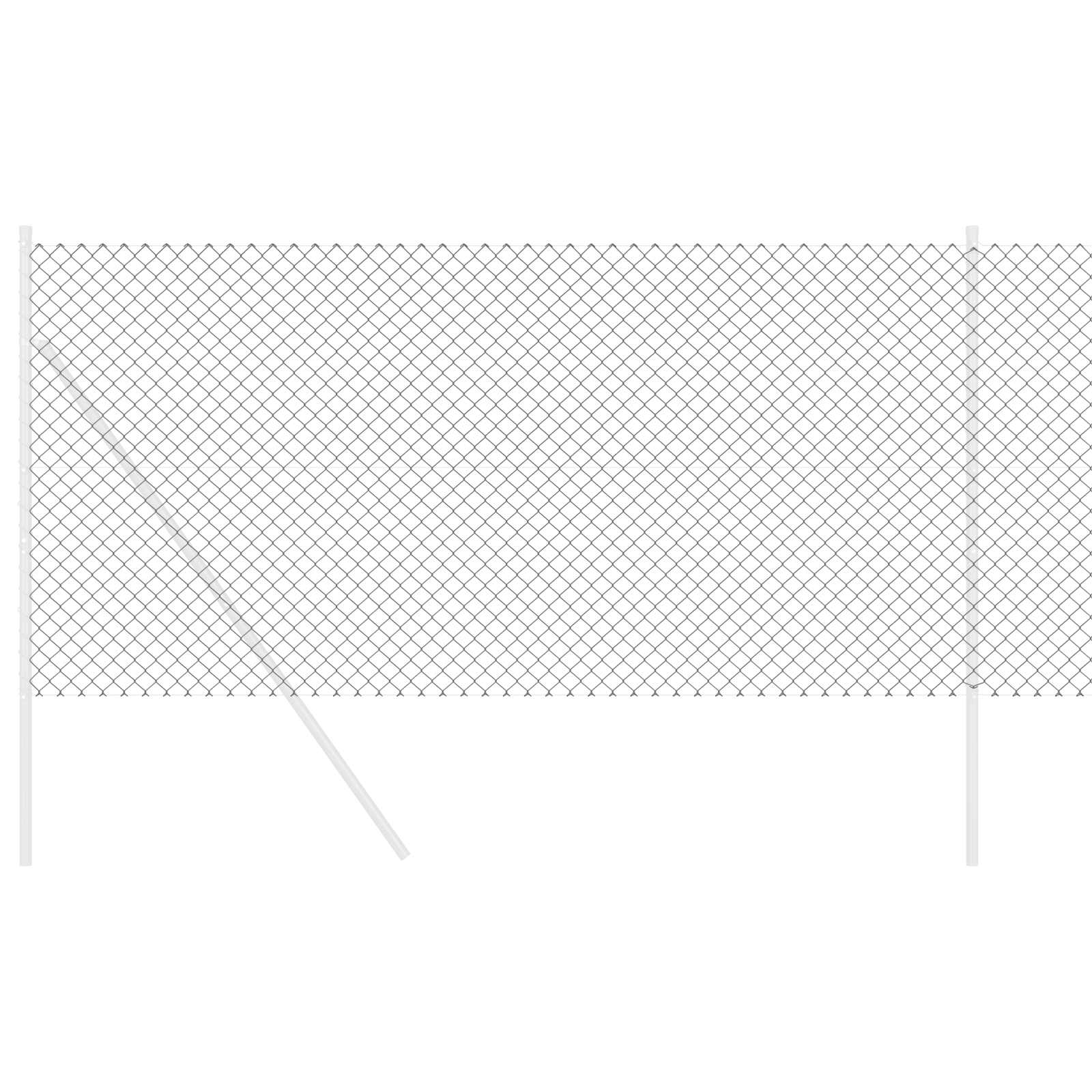 Ketjuaita 10 X 1 M Teräs Harmaa