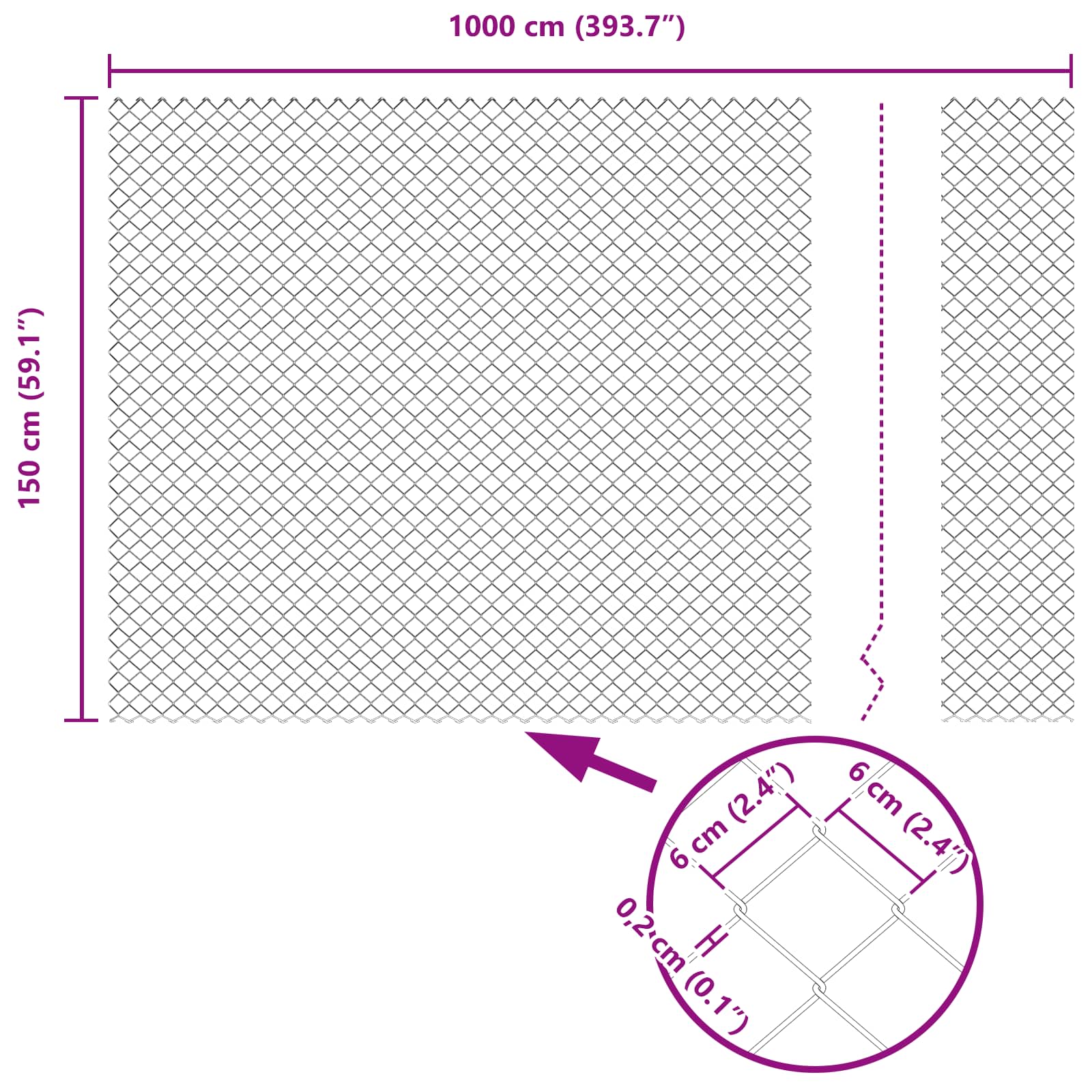 Ketjuaita 10 X 1,5 M Galvanoitu Teräs Hopea