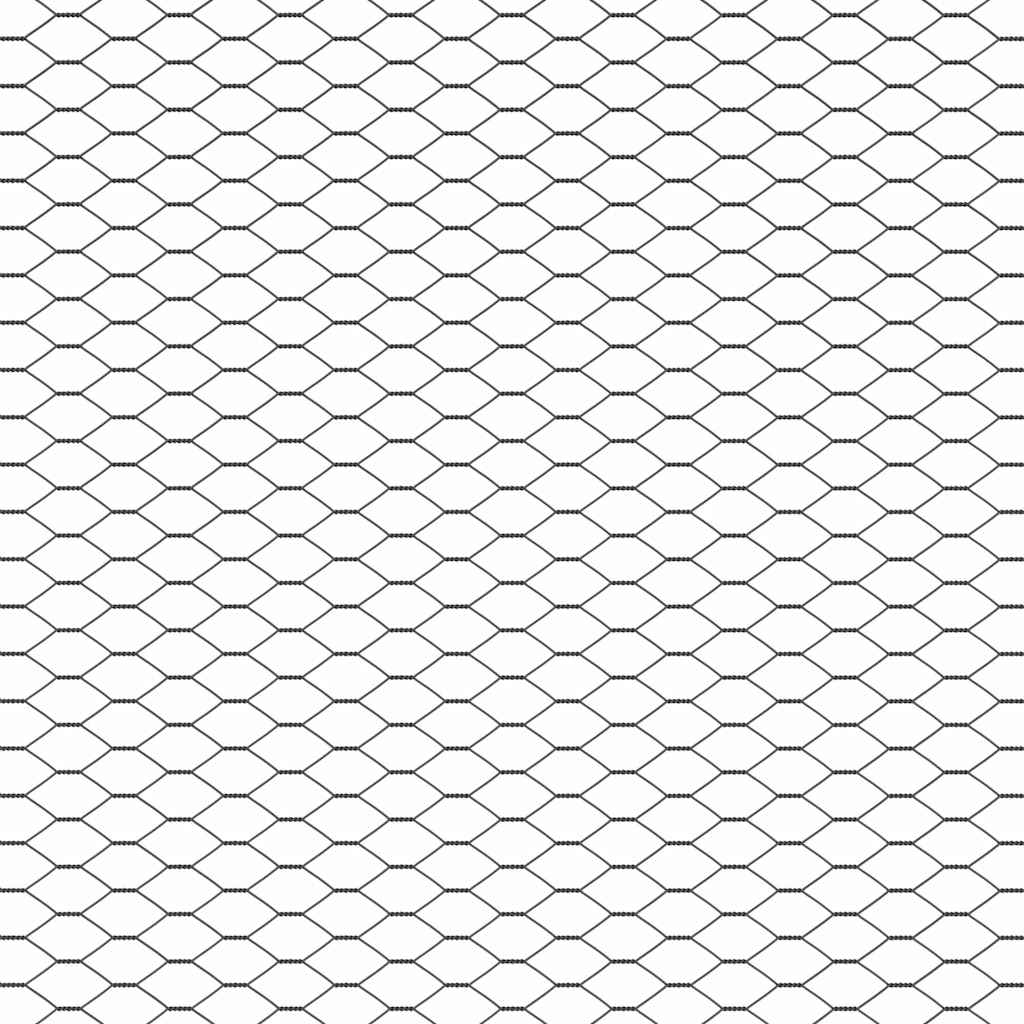 Kuusikulmainen Aita Harmaa 1 X 10 M Polyvinyylikloridi