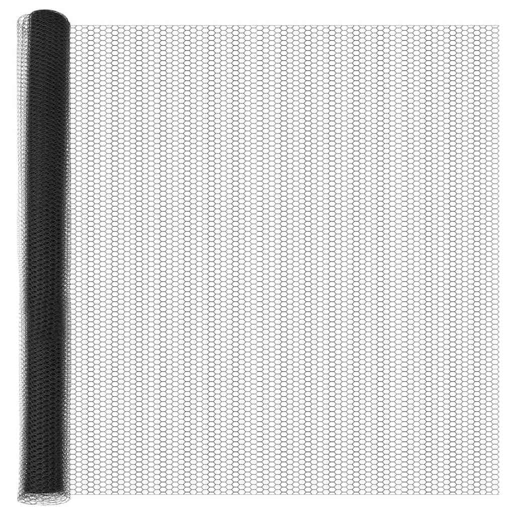 Kuusikulmainen Aita Harmaa 1.6 X 10 M Teräs