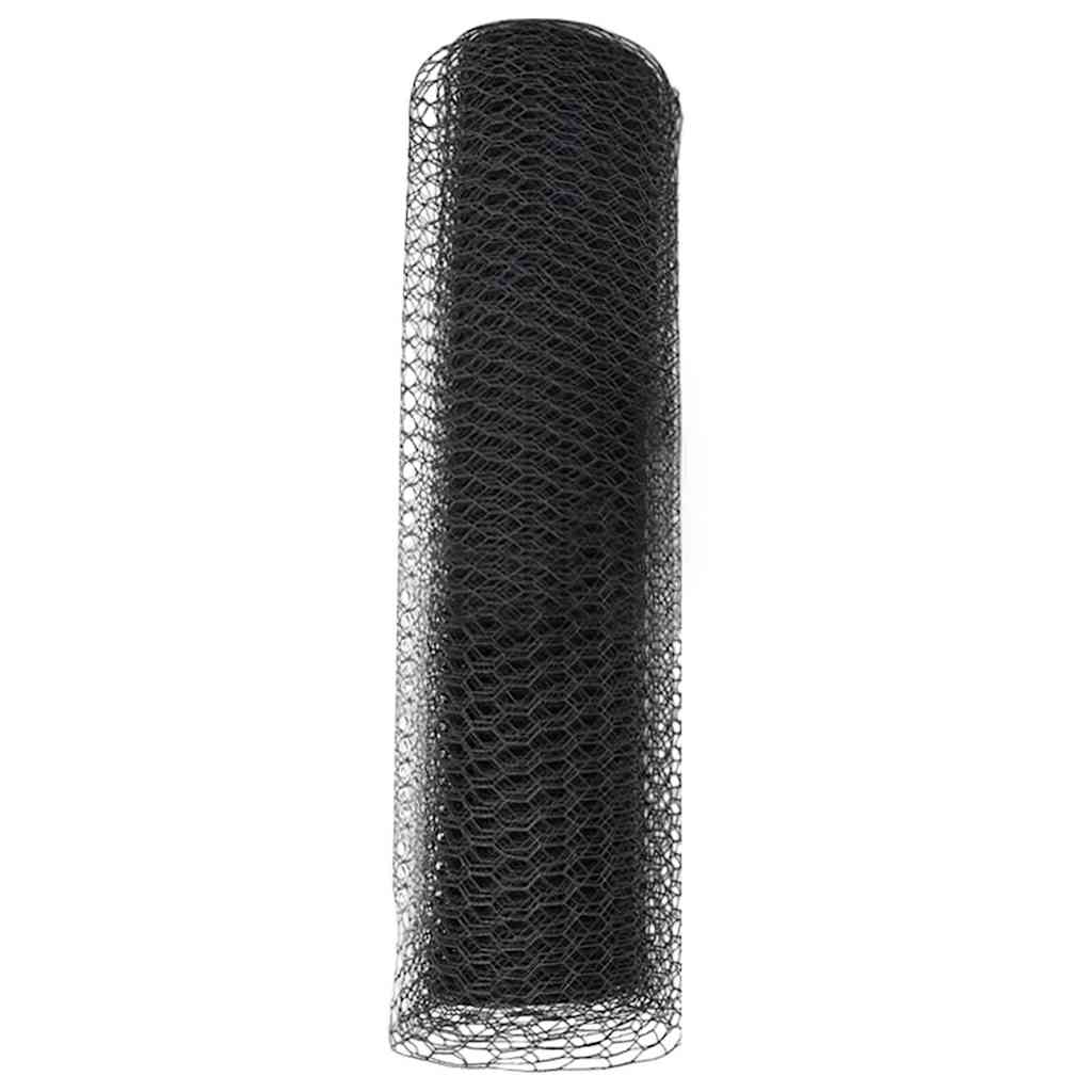 Kuusikulmainen Aita Harmaa 0,8 X 25 M Polyvinyylikloridi