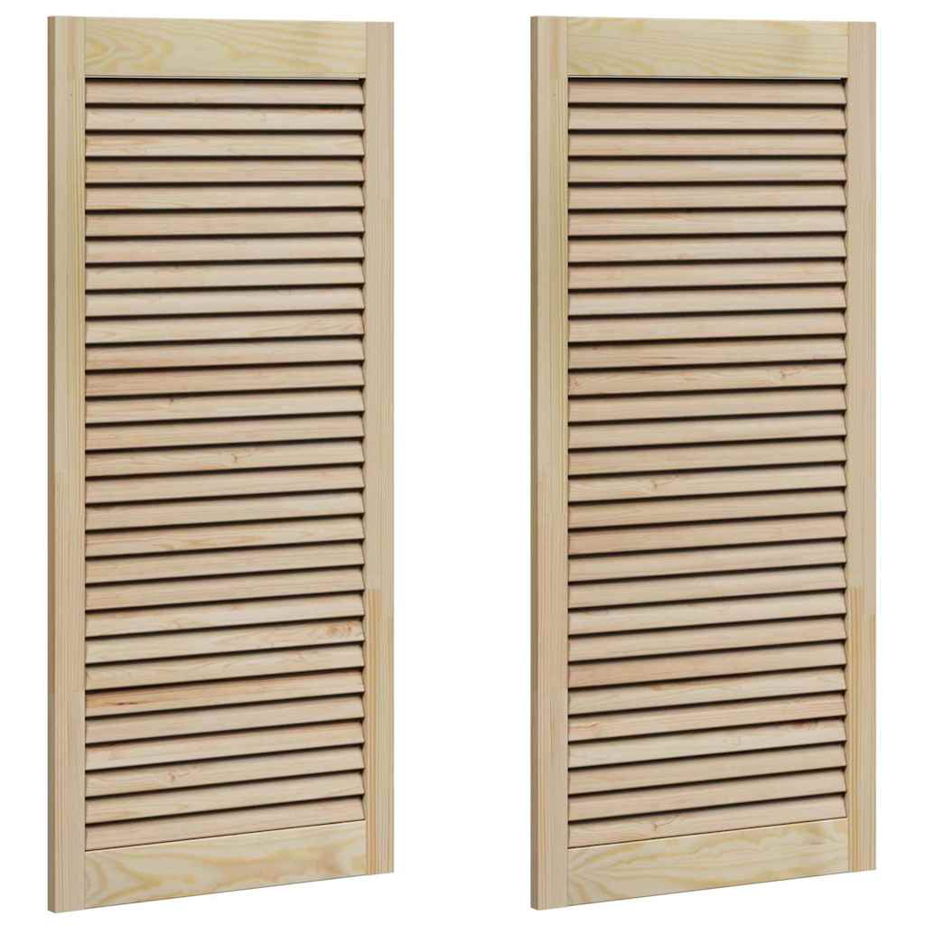 Kaapin Ovi Ovella 2 Pcs Luonnollinen 49,5 X 2,1 X 110 Cm