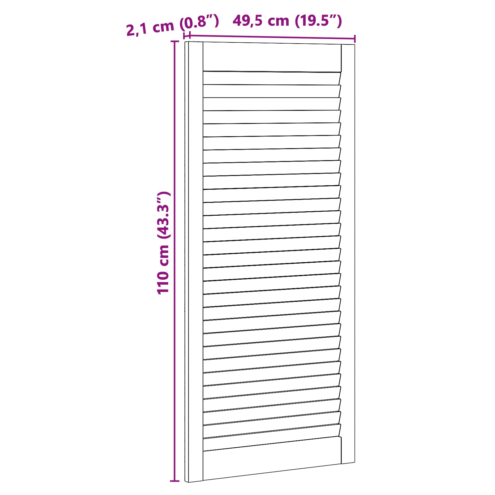 Kaapin Ovi Ovella 2 Pcs Luonnollinen 49,5 X 2,1 X 110 Cm