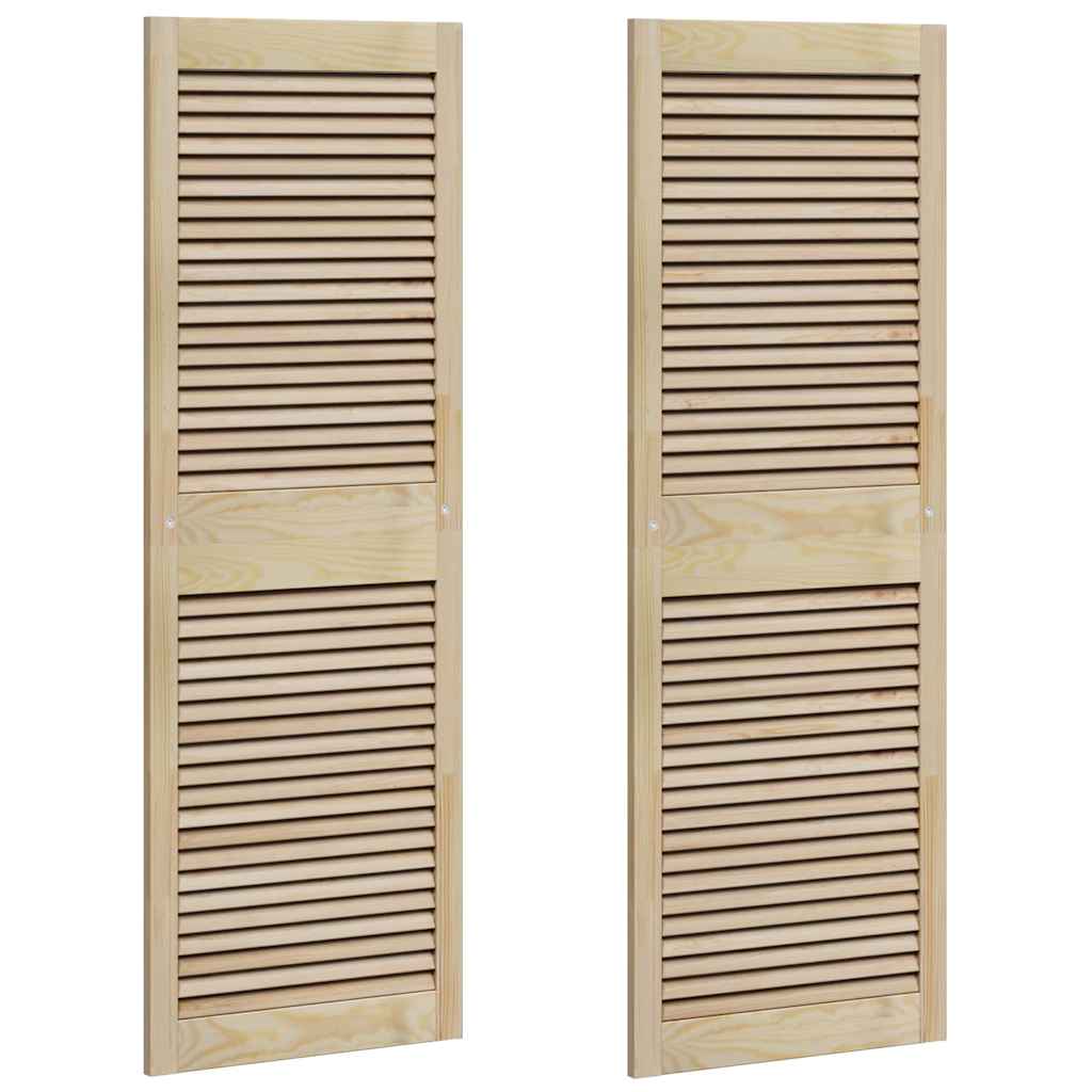 Kaapin Ovi Ovella 2 Pcs Luonnollinen 49,5 X 2,1 X 140,5 Cm