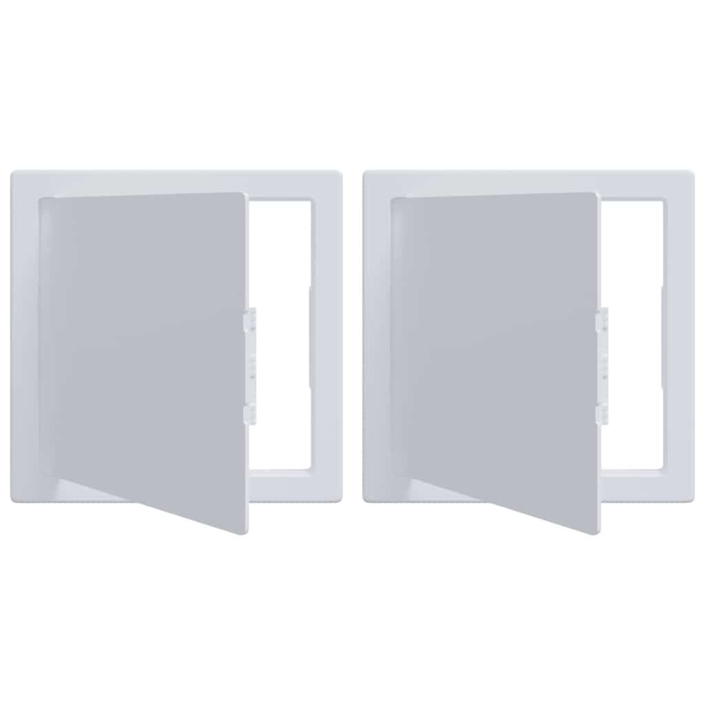 Pääsypaneelit 2 Pcs Valkoinen 20 X 20 Cm Abs-Muovi