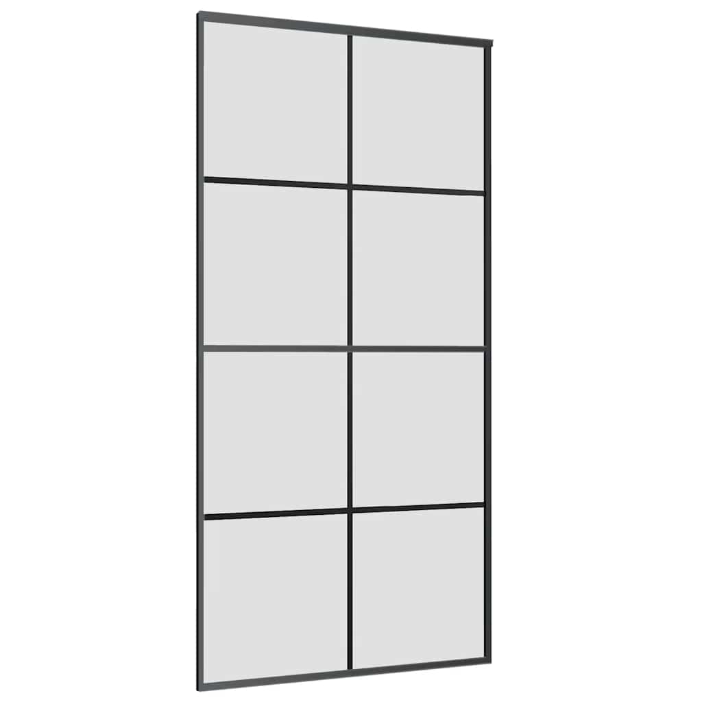 Liukuovi Rautaosilla Musta 102,5X205 Cm Esg-Lasi