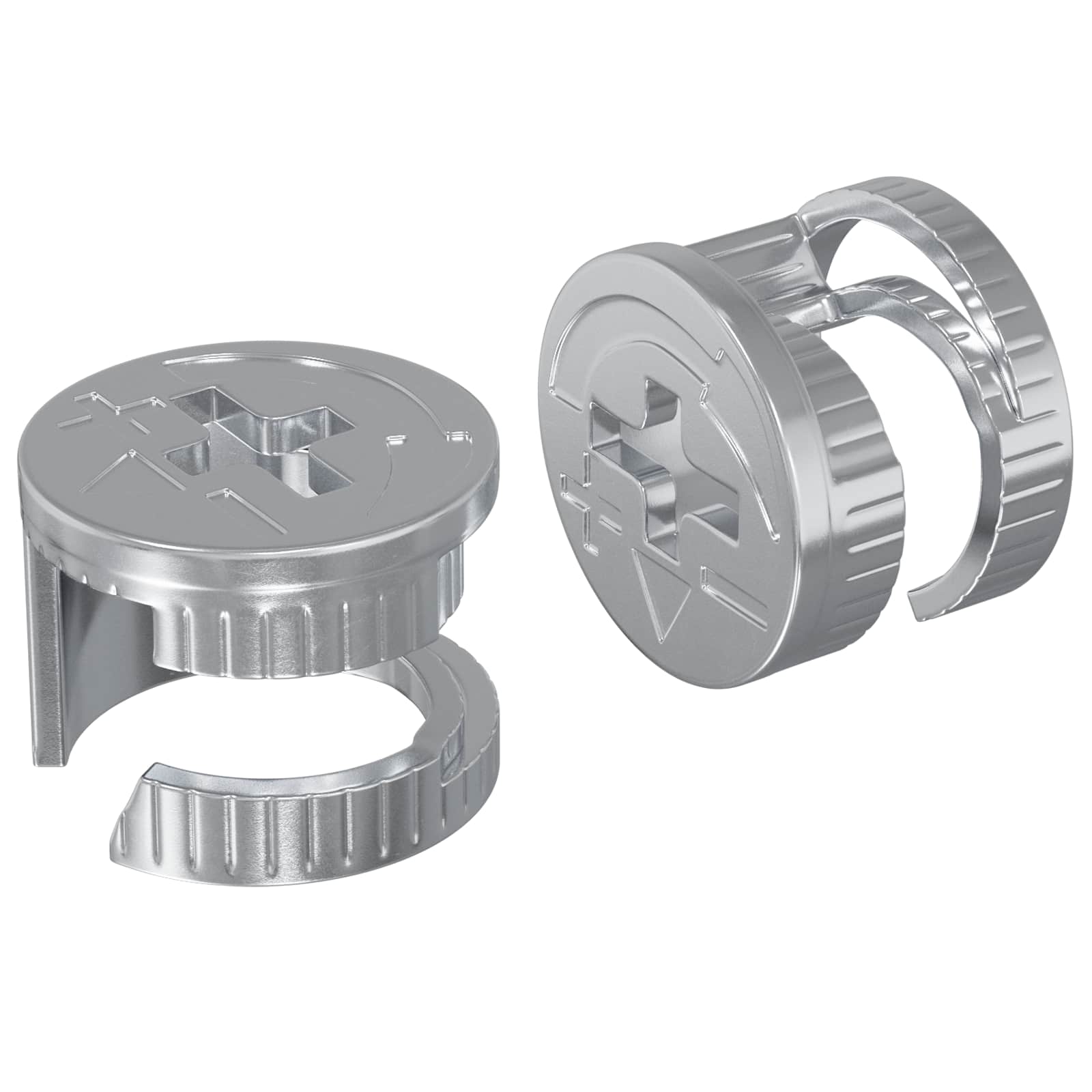 Cam-Lukkomutterit 2 Pcs Hopea 15 X 11,5 Mm Metalli