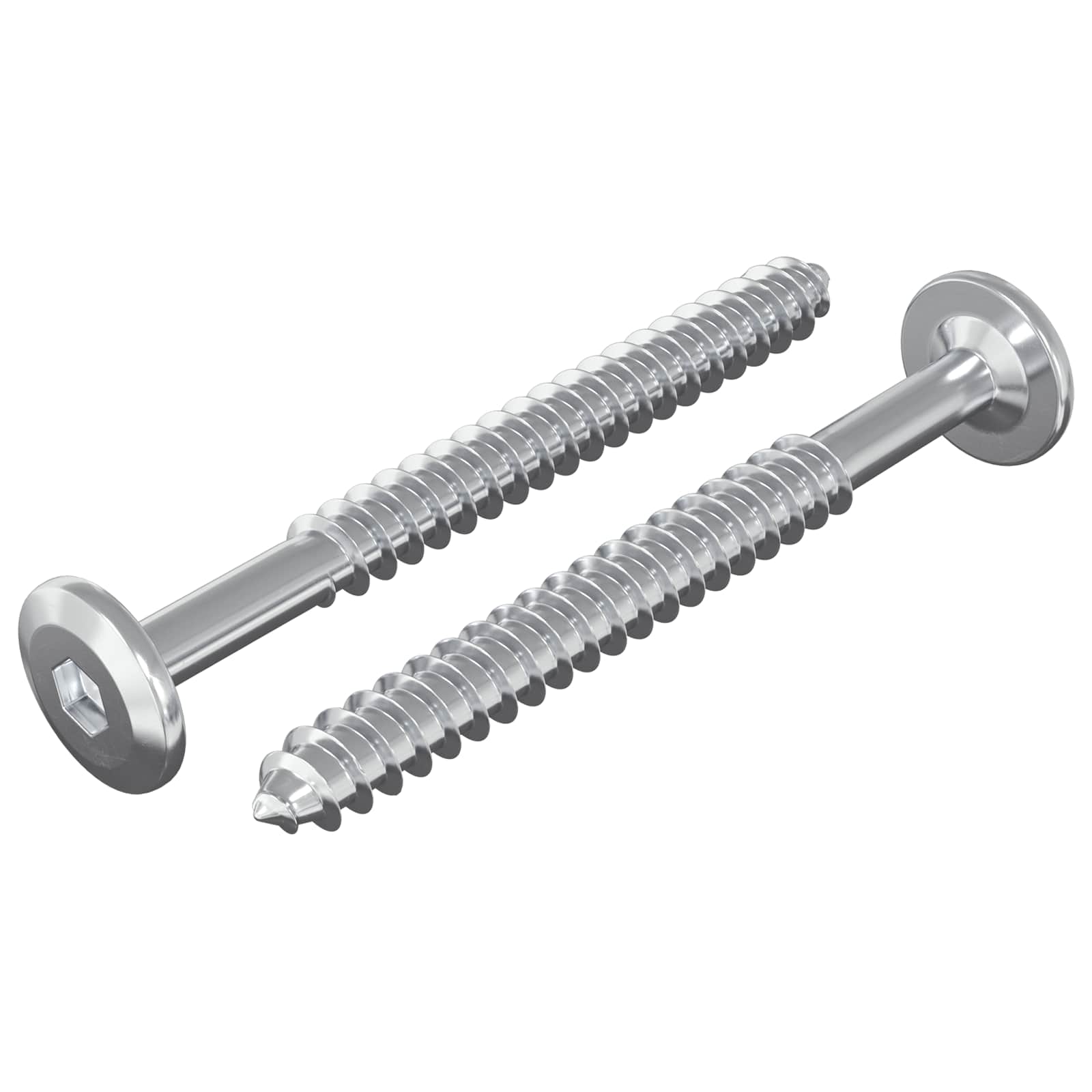 Puuruuvit 2 Pcs Hopea M6 X 70 Mm Teräs
