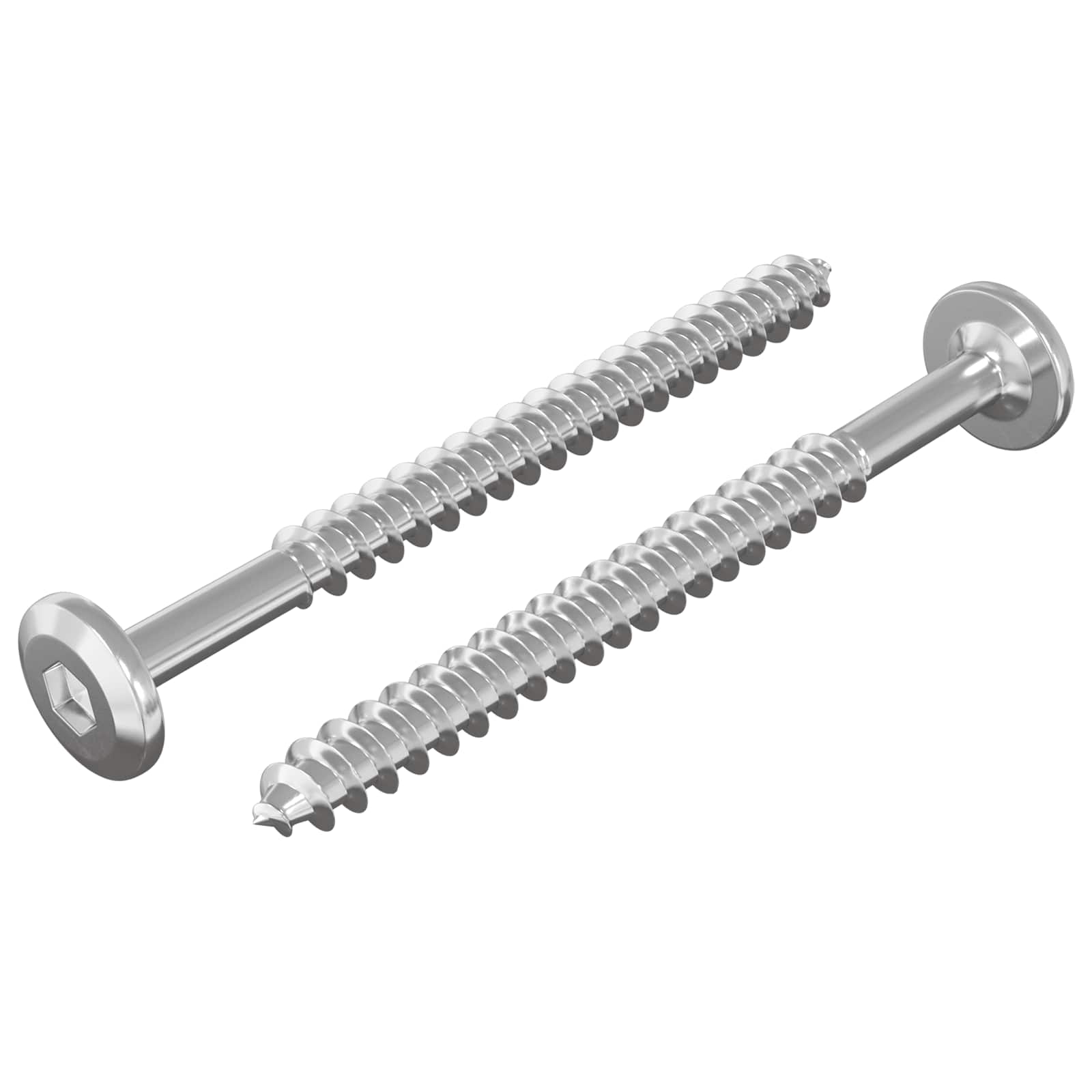 Puuruuvit 2 Pcs Hopea M6 X 70 Mm Teräs
