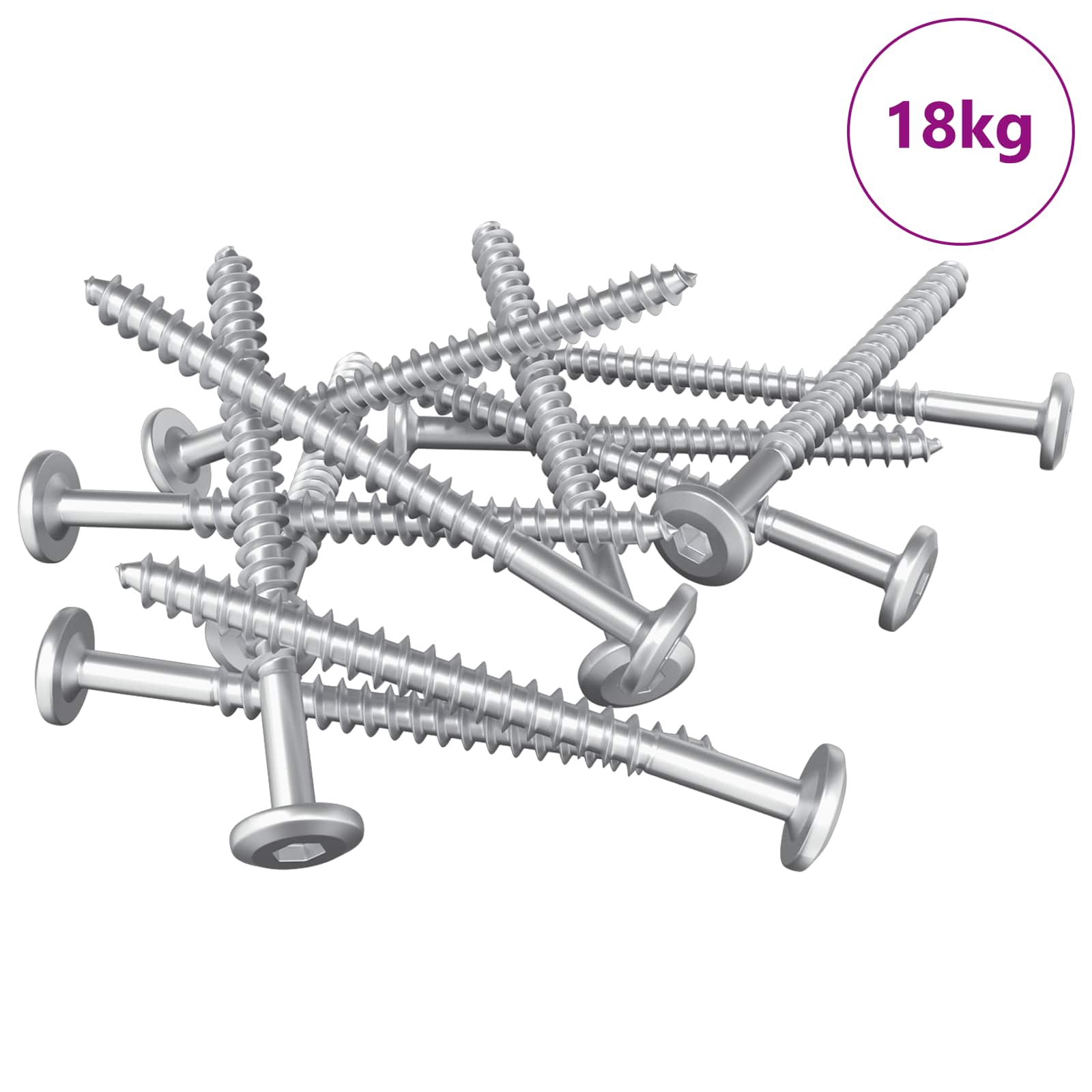 Puuruuvit 1900 Pcs Hopea Teräs