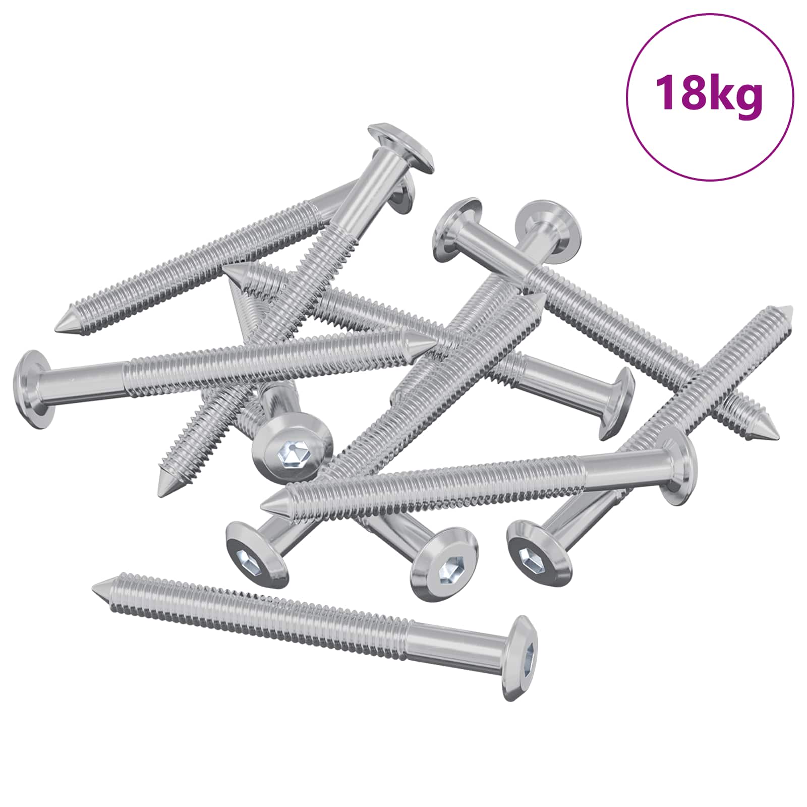Huonesiivousruuvit 1600 Pcs Hopea Teräs