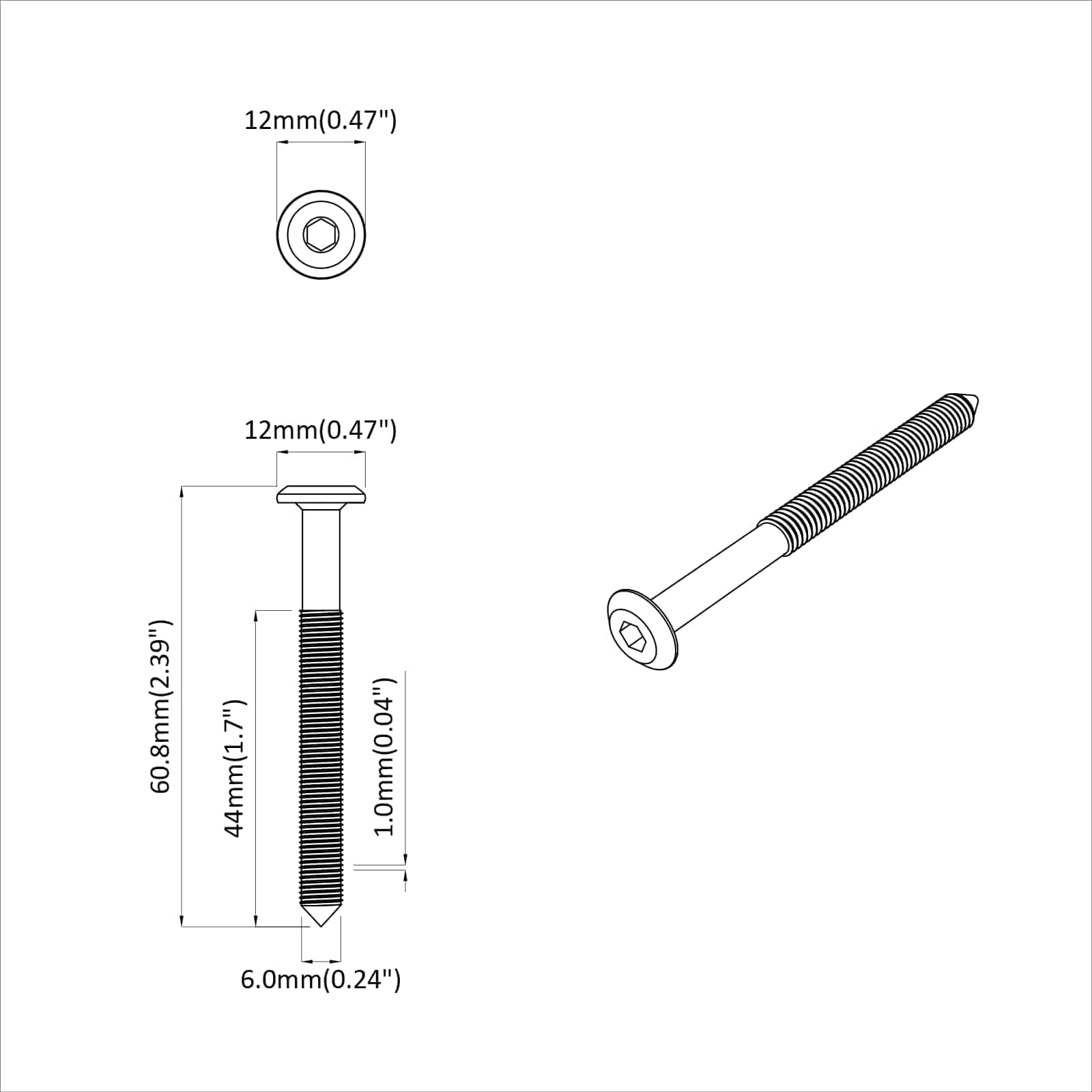 Huonesiivousruuvit 1600 Pcs Hopea Teräs