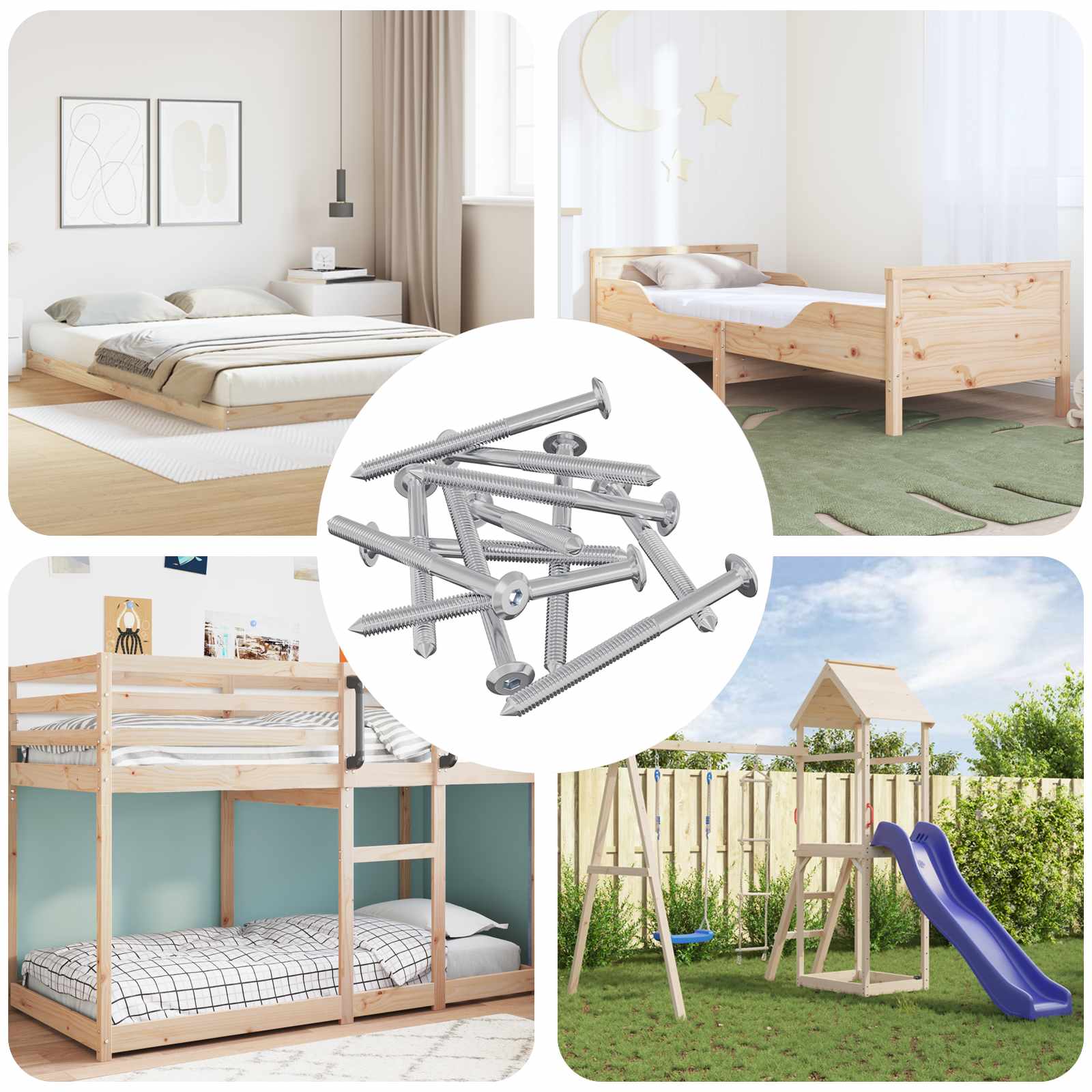 Huonesiivousruuvit 1400 Pcs Hopea Teräs