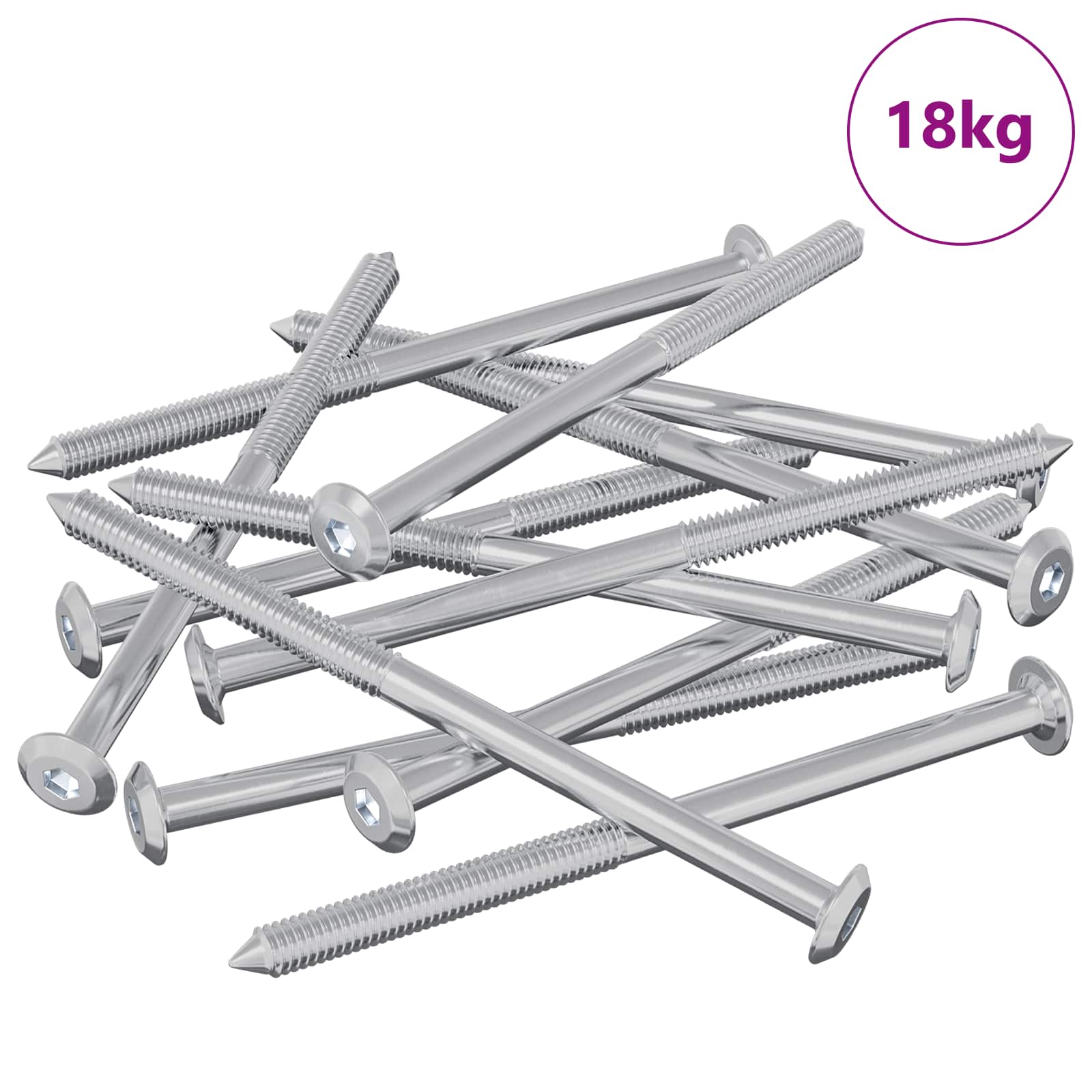 Huonesiivousruuvit 1000 Pcs Hopea Teräs