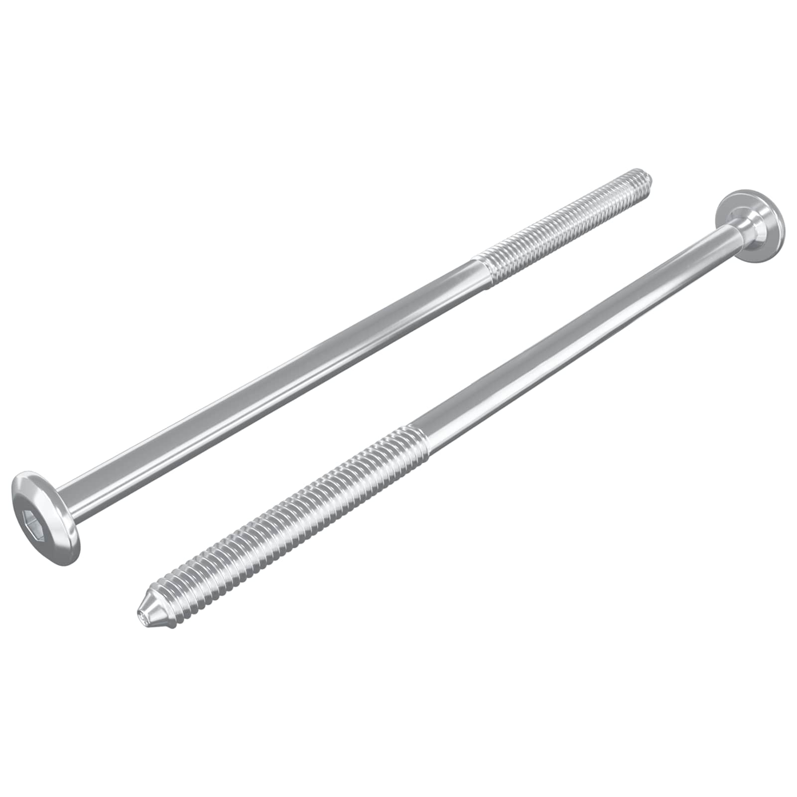 Huonesiivousruuvit 2 Pcs Hopea M6 X 120 Mm Teräs