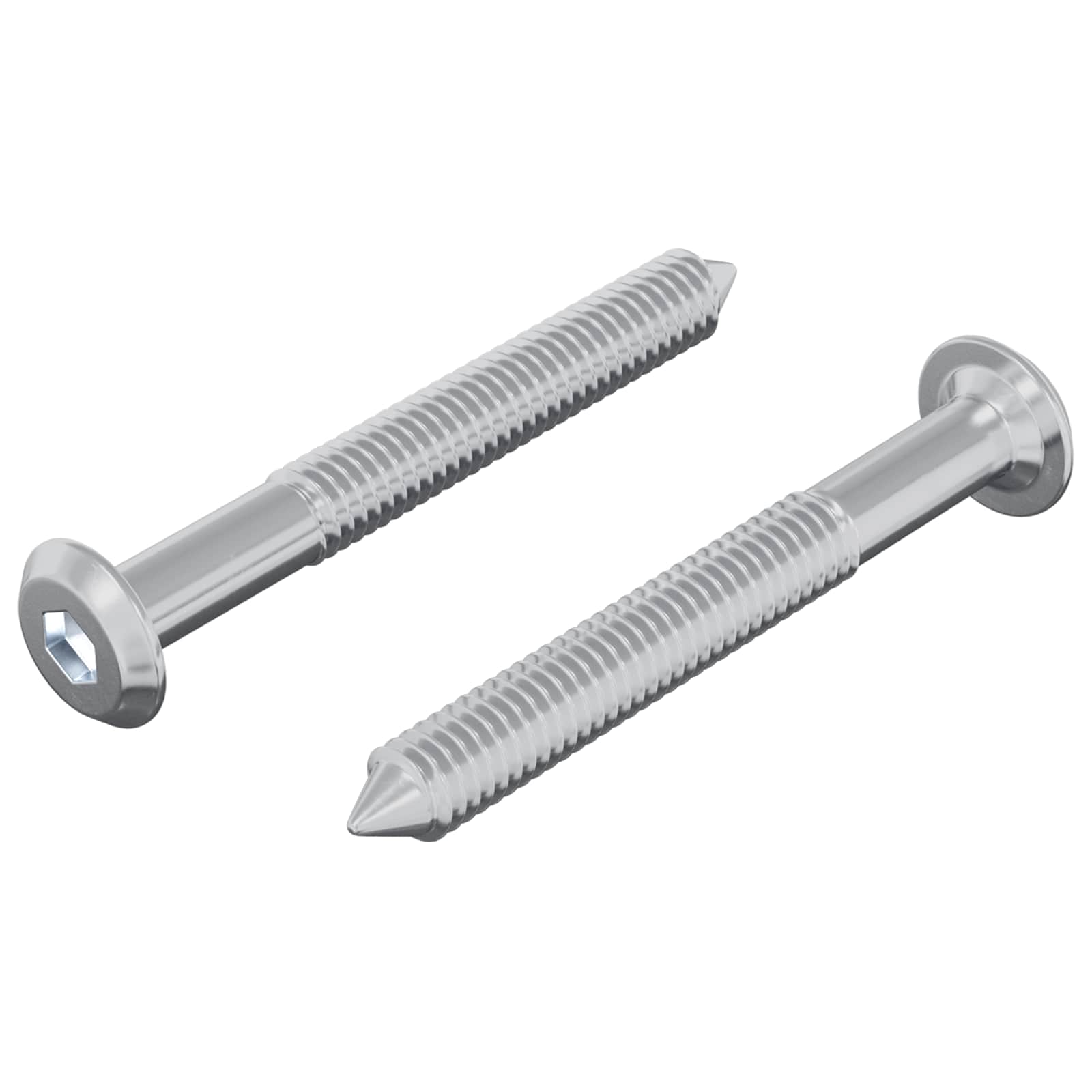 Ruuvi 2 Pcs Hopea M6 X 50 Mm Teräs