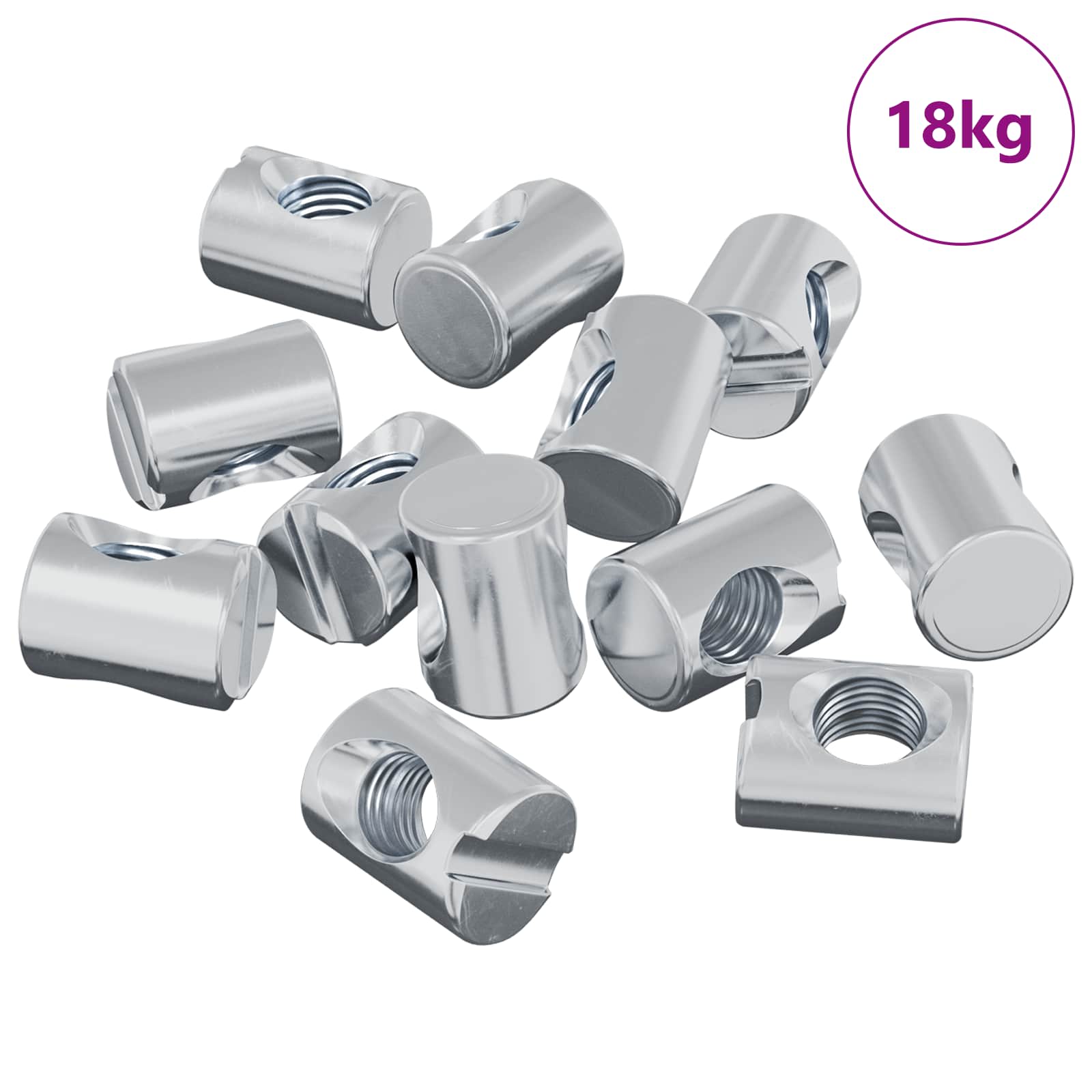 Barrel-Pultit 3462 Pcs Hopea M6 X 13 Mm Metalli