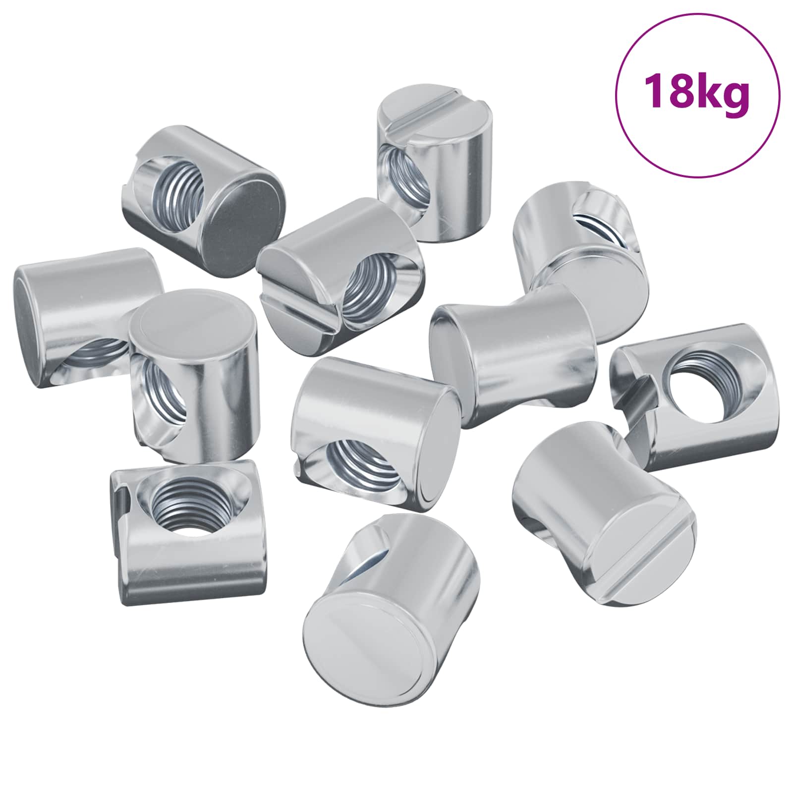 Barrel-Pultit 4500 Pcs Hopea M6 X 12 Mm Metalli