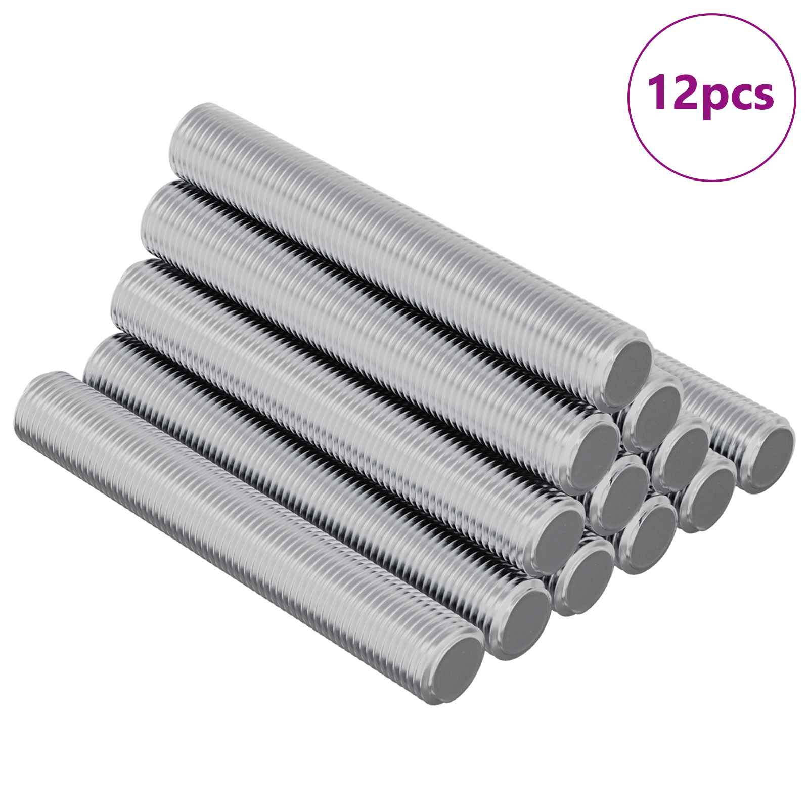 Kierretty Varsi 12 Pcs Hopea 8 X 55 Mm Teräs