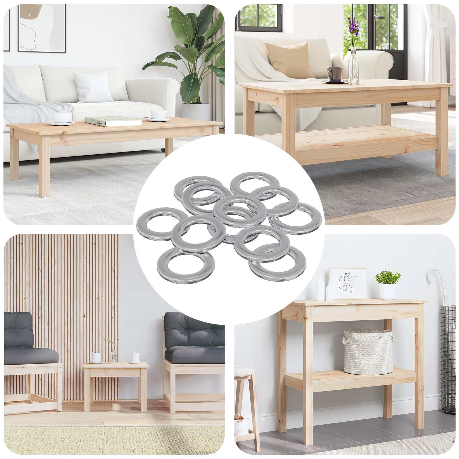 Mutterit 52941 Pcs Hopea Rauta