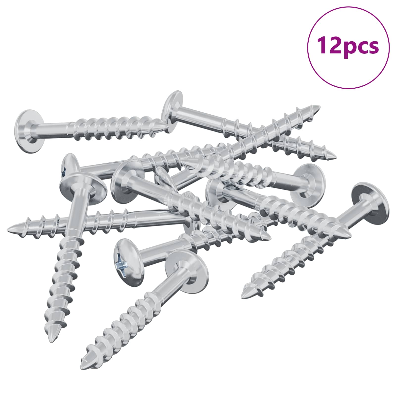 Ruuvi 12 Pcs Hopea 9,8 X 35 Mm Rauta