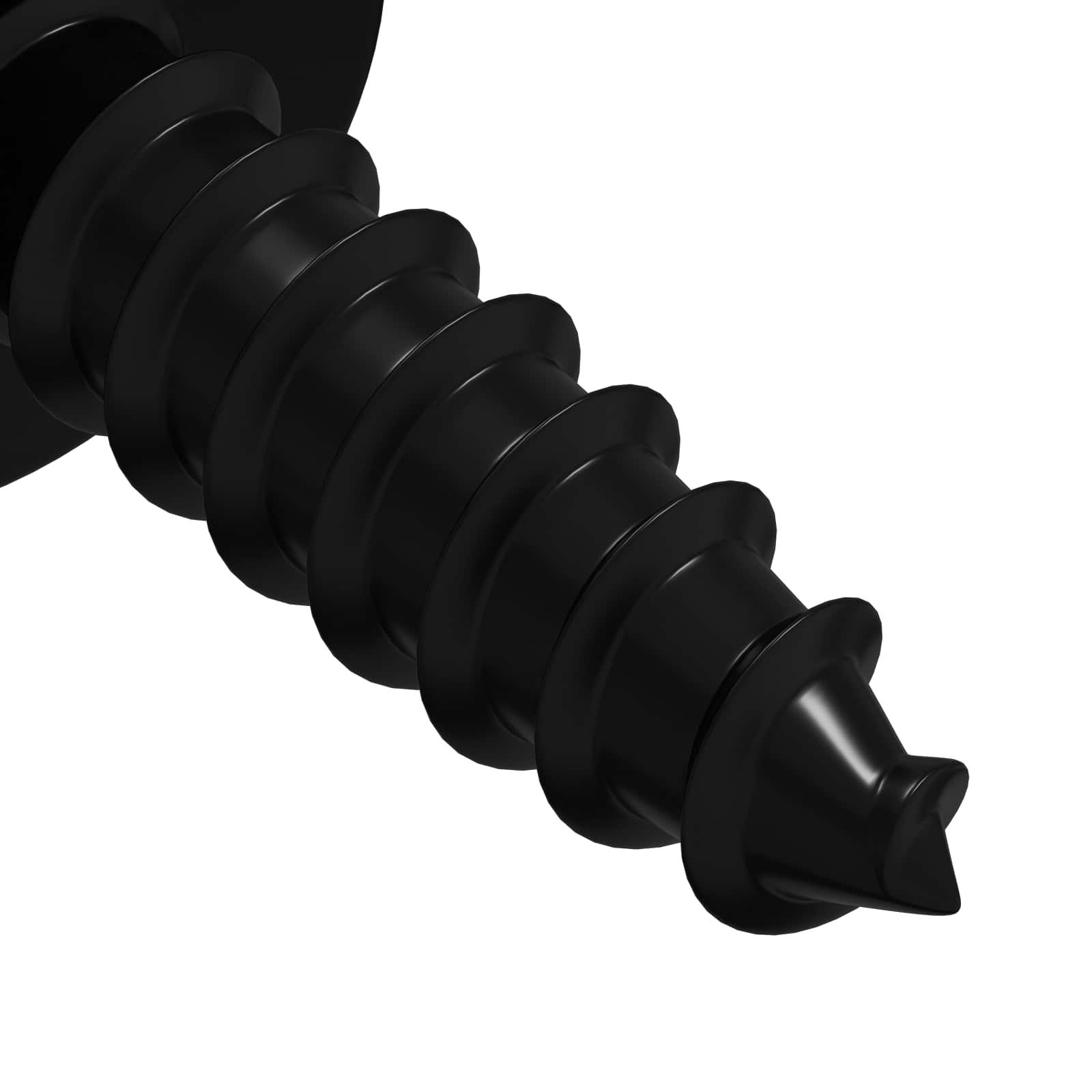 Itsekiertevä Kynsi 12 Pcs Musta 3,5 X 12 Mm Rauta