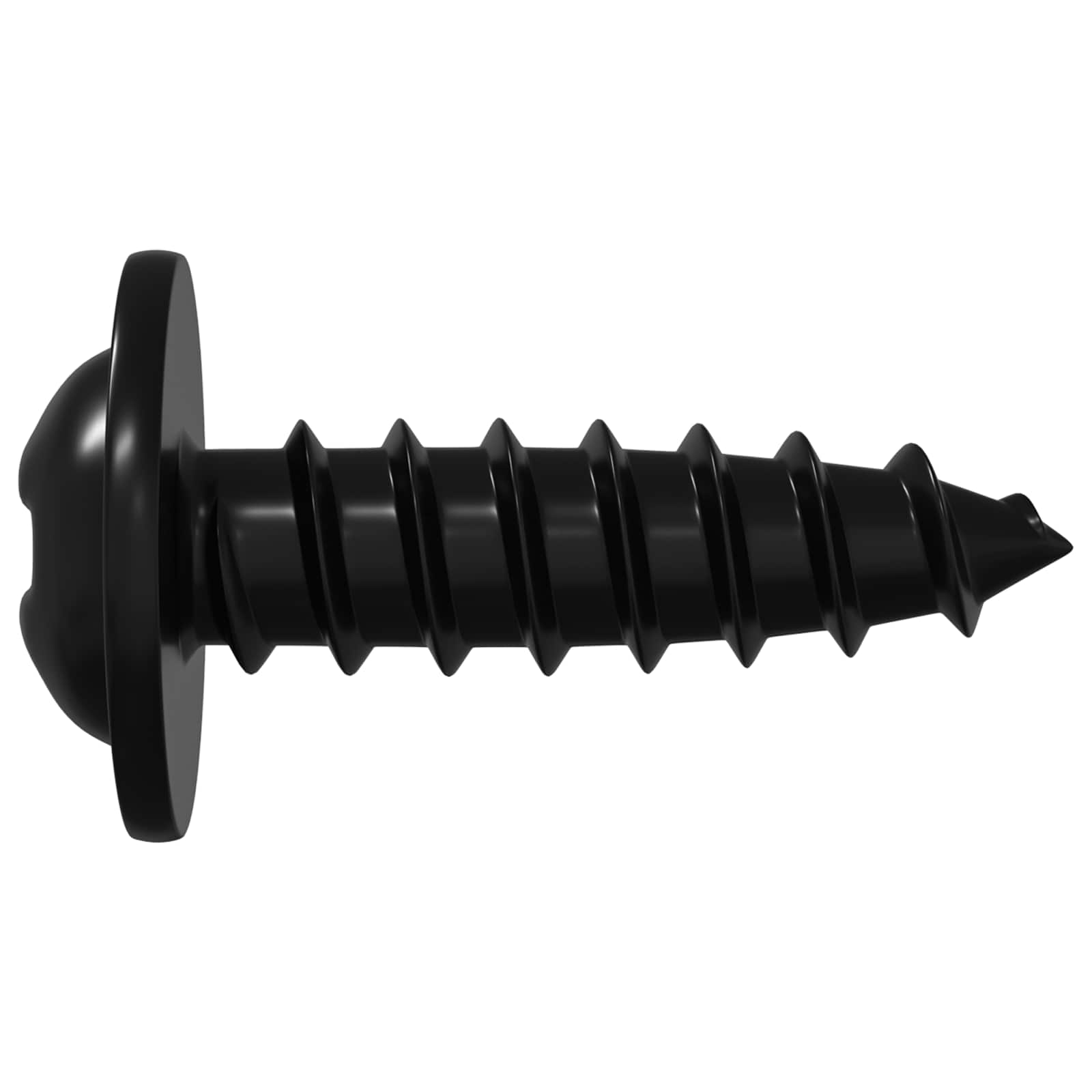 Itsekiertevä Kynsi 12 Pcs Musta 3,5 X 12 Mm Rauta